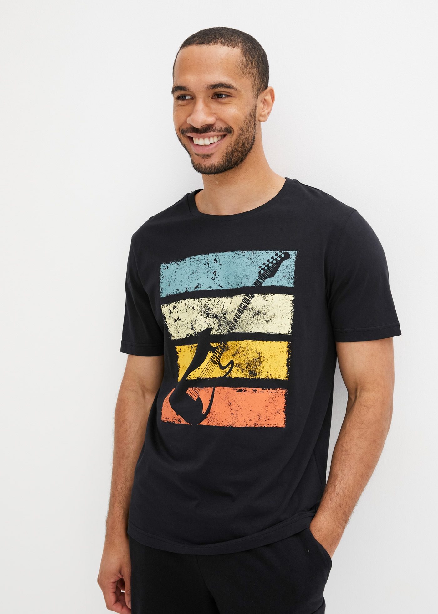 bonprix Regular Fit, mit Rundhalsausschnitt, aus reiner Baumwolle