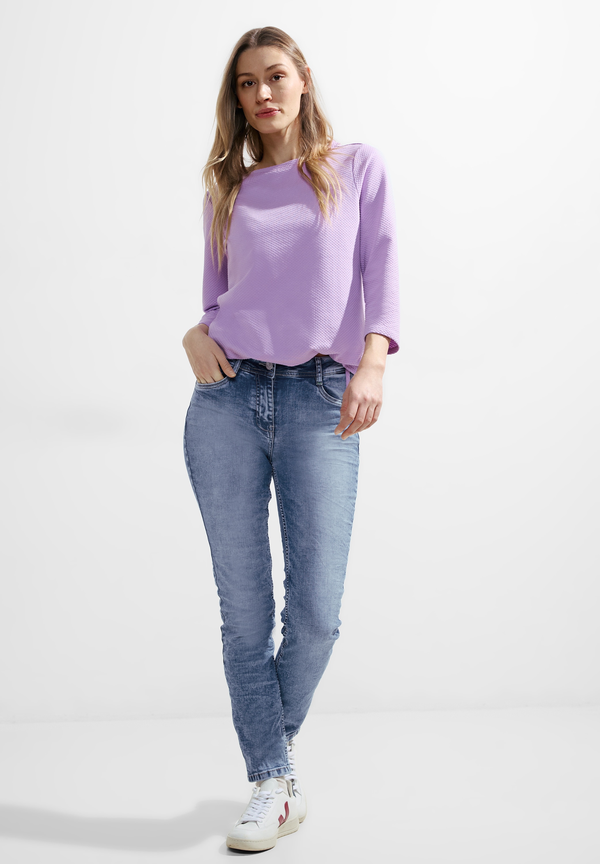 Cecil Gerade Jeans, High Waist