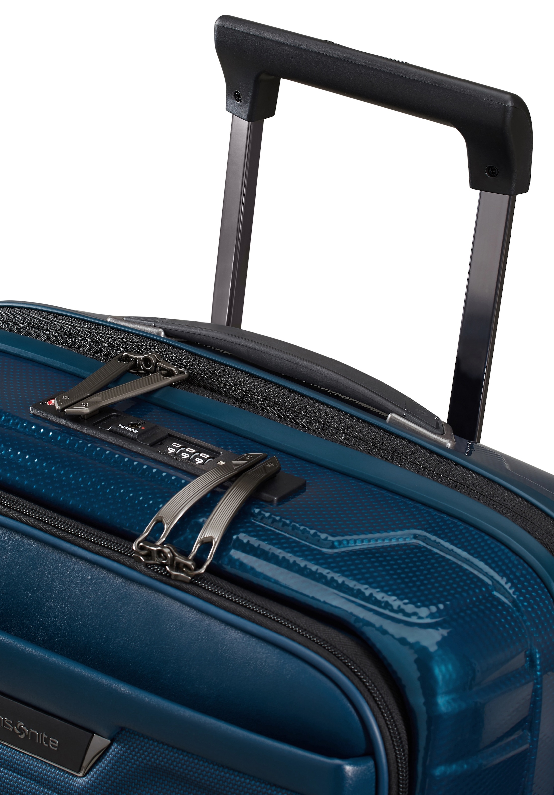 Samsonite Hartschalen-Trolley »PROXIS 55 EXP easy access« 42 l 4 Rollen Handgepäck Hartschalenkoffer Volumenerweiterung Laptopfach