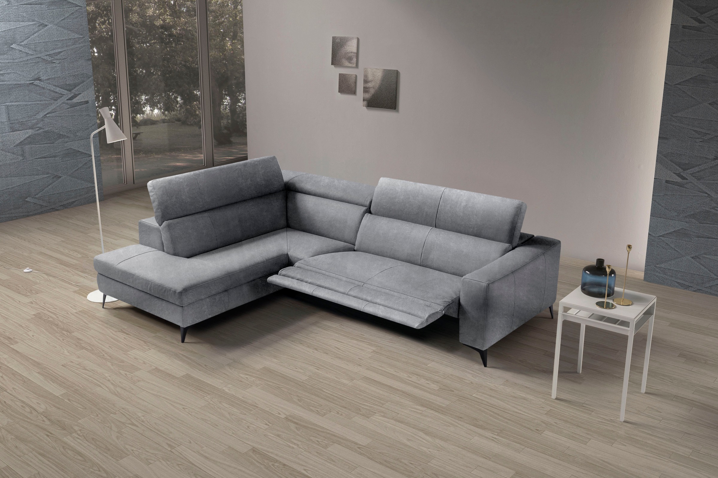 Egoitaliano Ecksofa "Edith, Designsofa mit hohem Sitzkomfort, L-Form", inkl günstig online kaufen