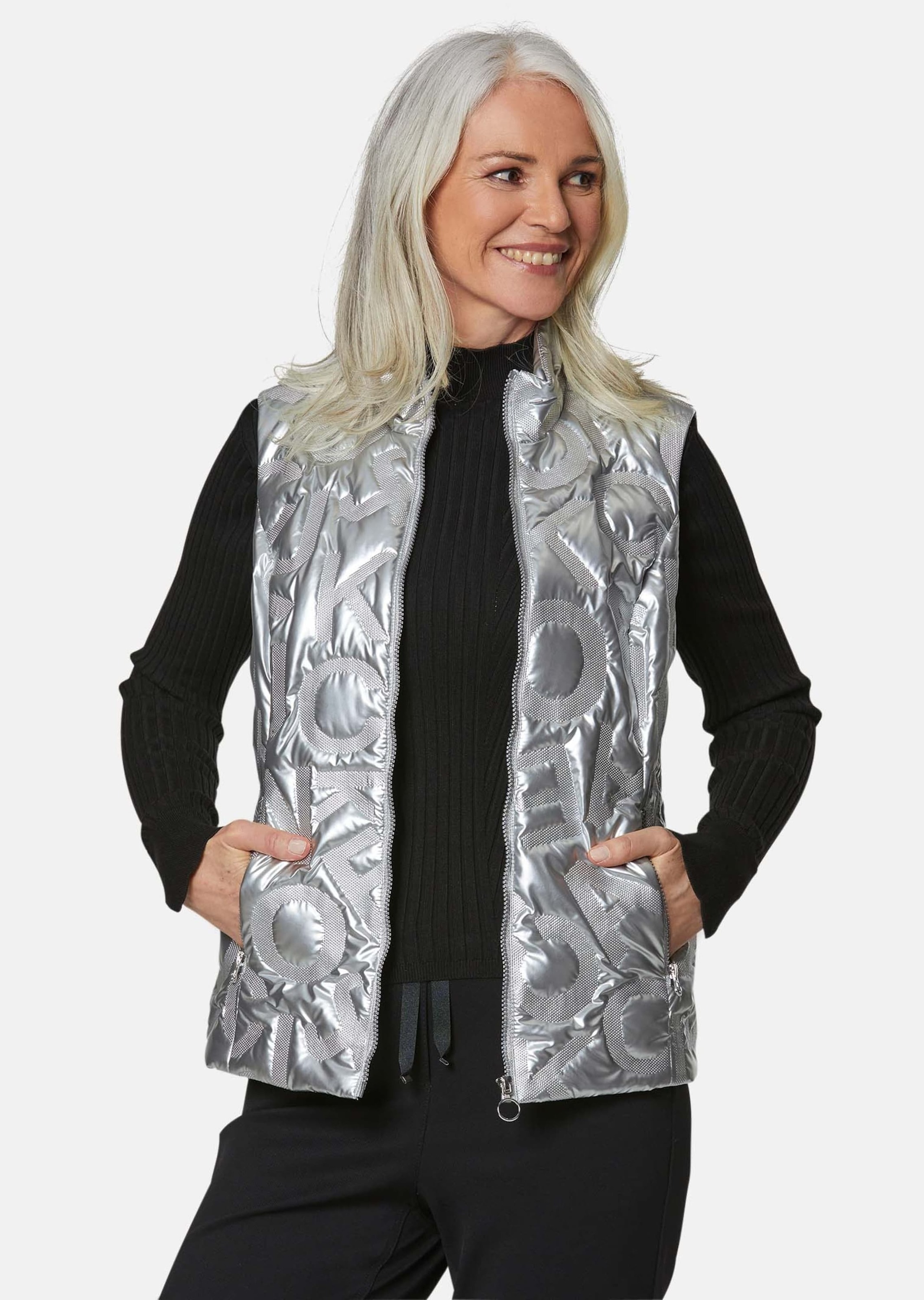 GOLDNER Kurzweste "Weste mit leichtem Fantasiestepp" günstig online kaufen