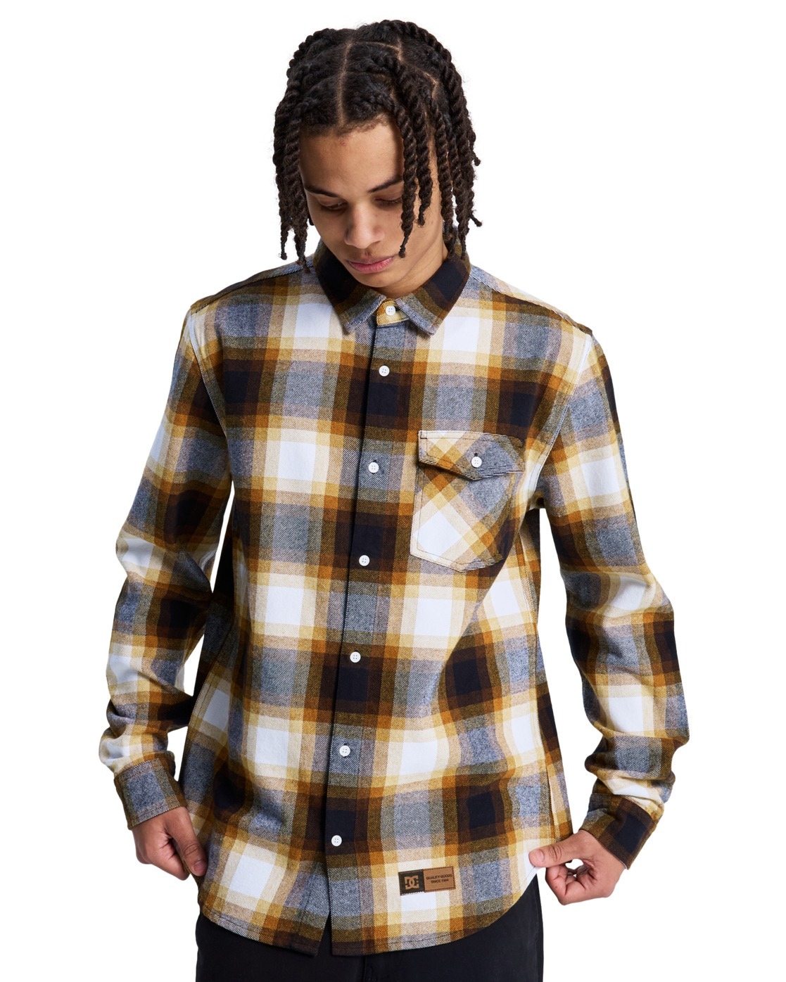 DC Shoes Marshal Long Sleeve Shirt Toffee Men