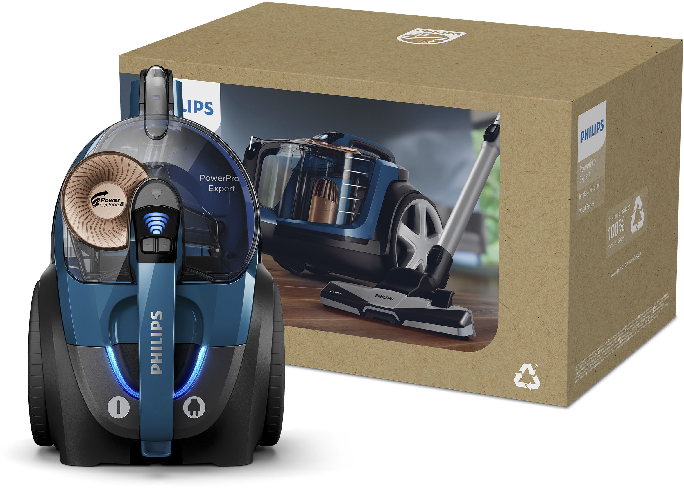 Thumbnail - Philips Bodenstaubsauger "FC9745/09 Power Pro Expert" 900 W beutellos Allergiefilter, mit 2 l Fassungsvermögen und TriAc...