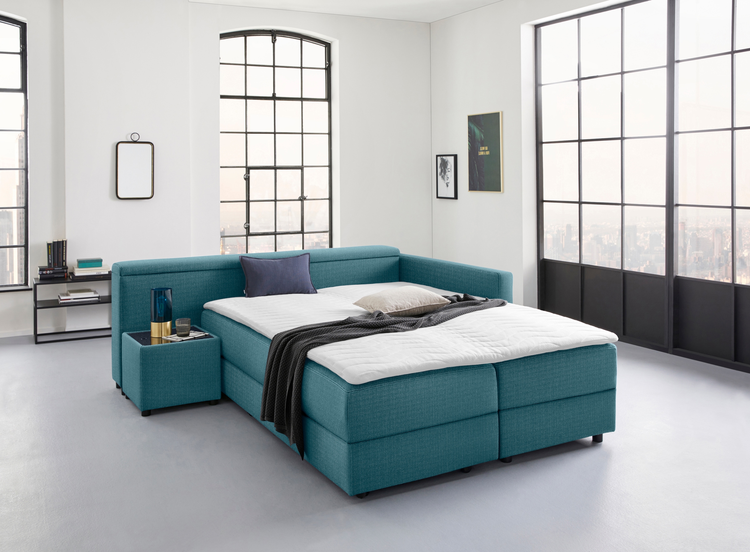 LOOKS by Wolfgang Joop Ecksofa »LooksIII L-Form«, durch Drehfunktion zum Bett wandelbar, inklusive Staufach