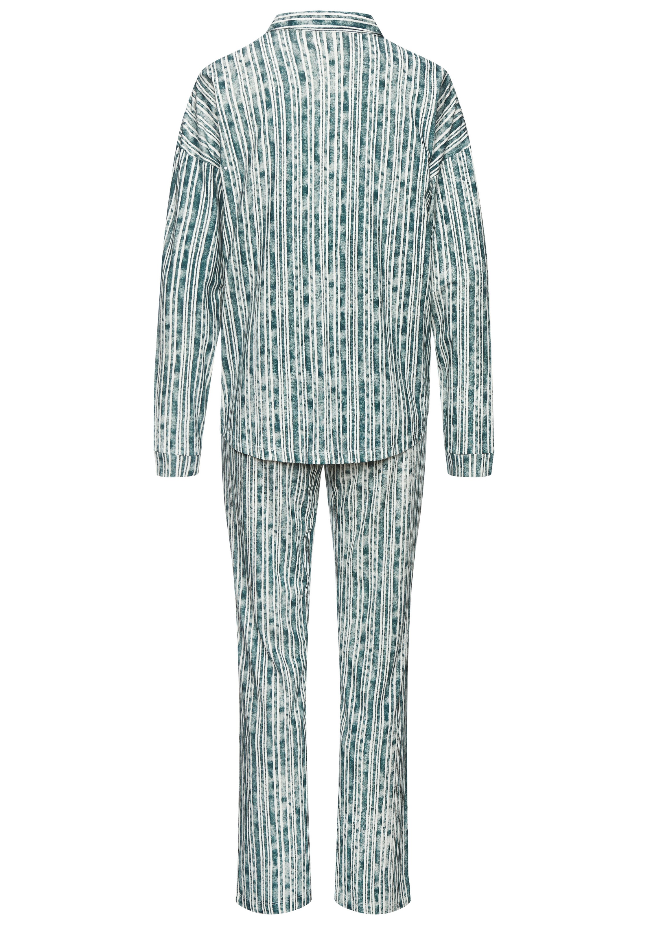 Vivance Dreams Pyjama, (2 tlg.), Mit schönem Streifenmuster