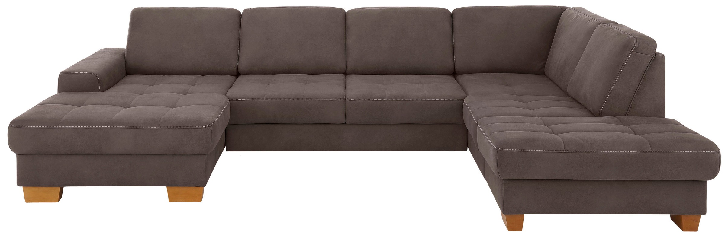 Home affaire Wohnlandschaft "Puccini U-Form" mit Federkern, Sitztiefenverst günstig online kaufen