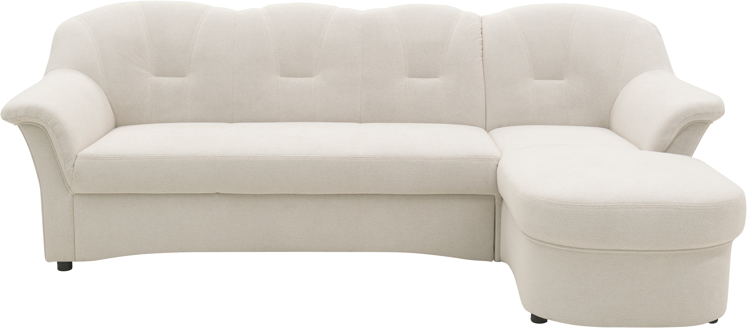 DOMO collection Ecksofa "Flores Schlafsofa, B/T/H: 233/142/86 cm, L-Form", günstig online kaufen