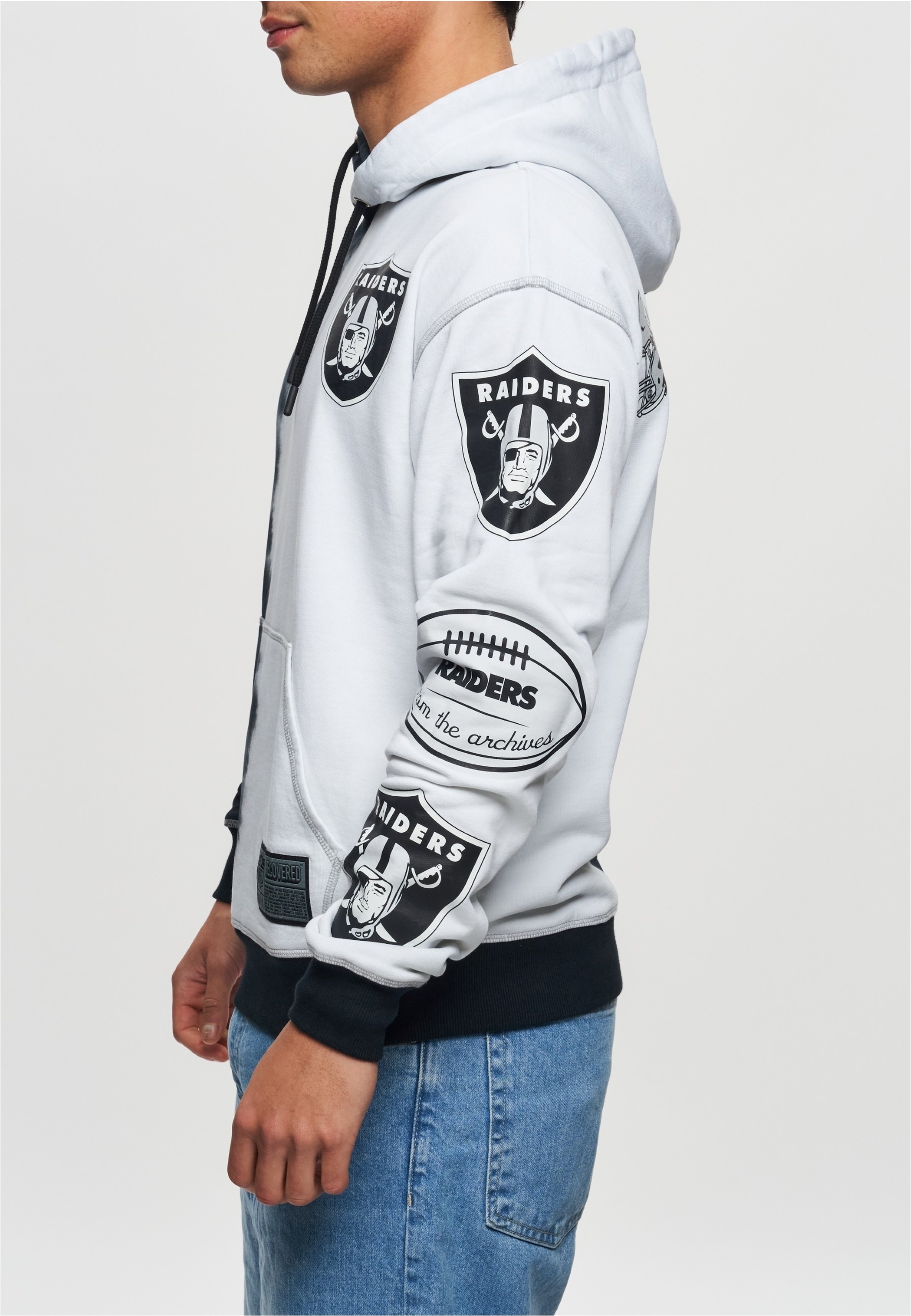 Recovered Kapuzensweatshirt »NFL Raiders Ink Dye Effect On«, für alle Las Vegas Raiders-Fans