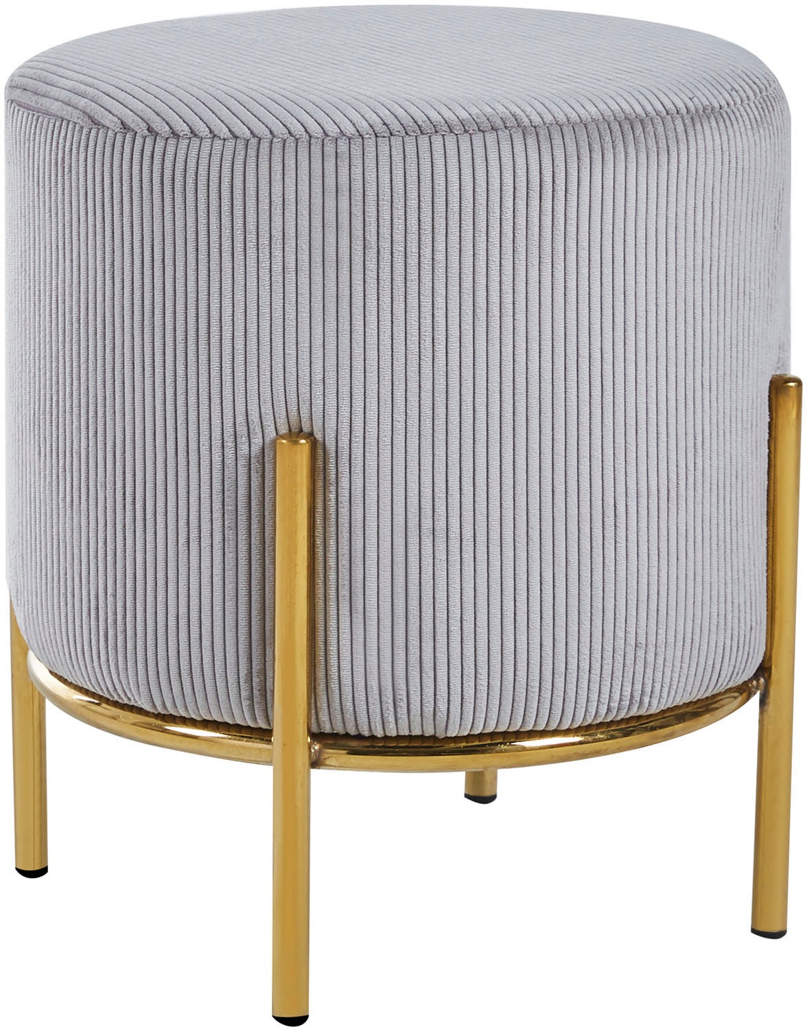 SalesFever Polsterhocker "Komfortabler Polsterhocker", mit Design-Gestell a günstig online kaufen