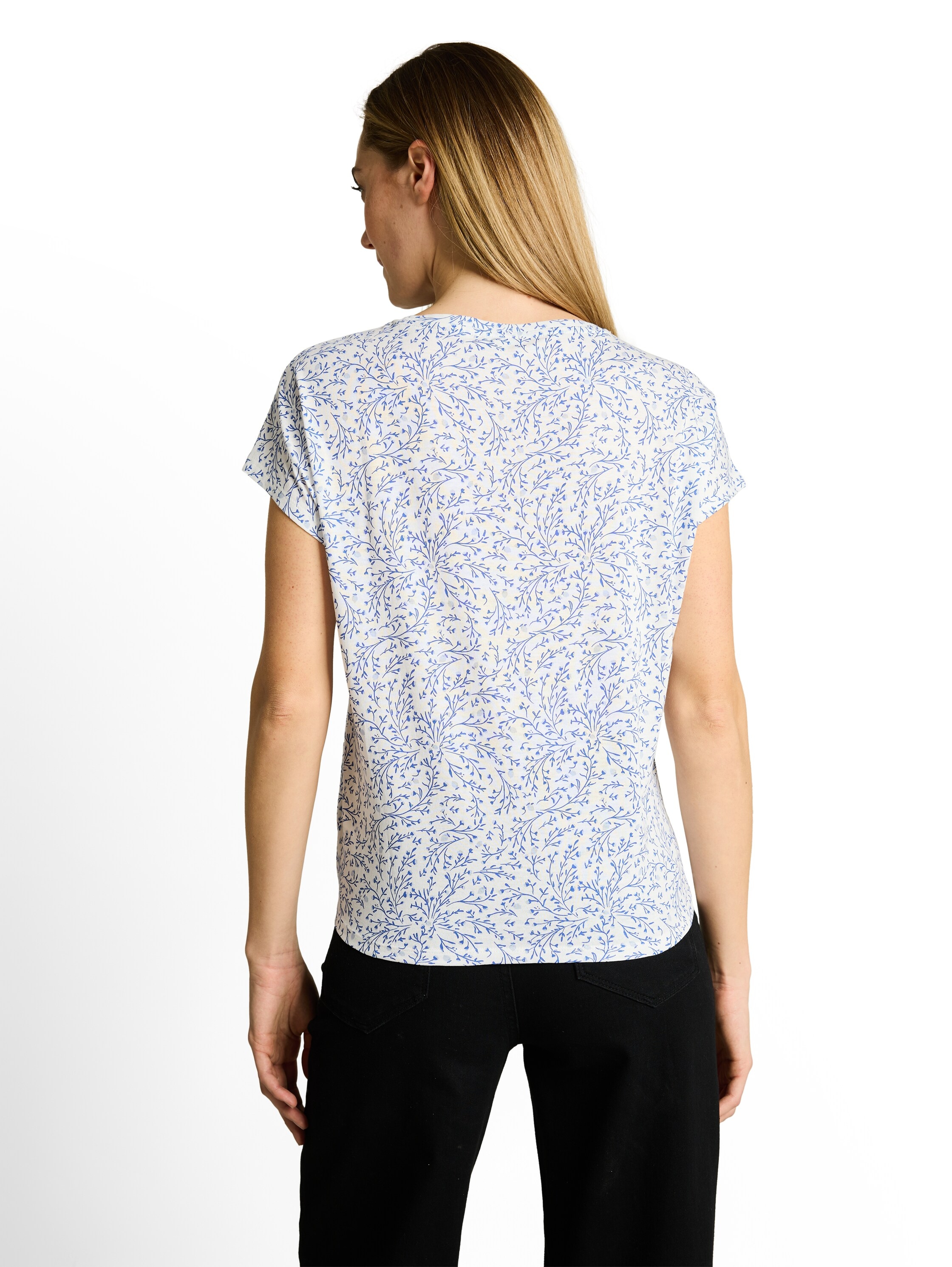 TOM TAILOR Kurzarmshirt Sommershirt mit Allover-Muster