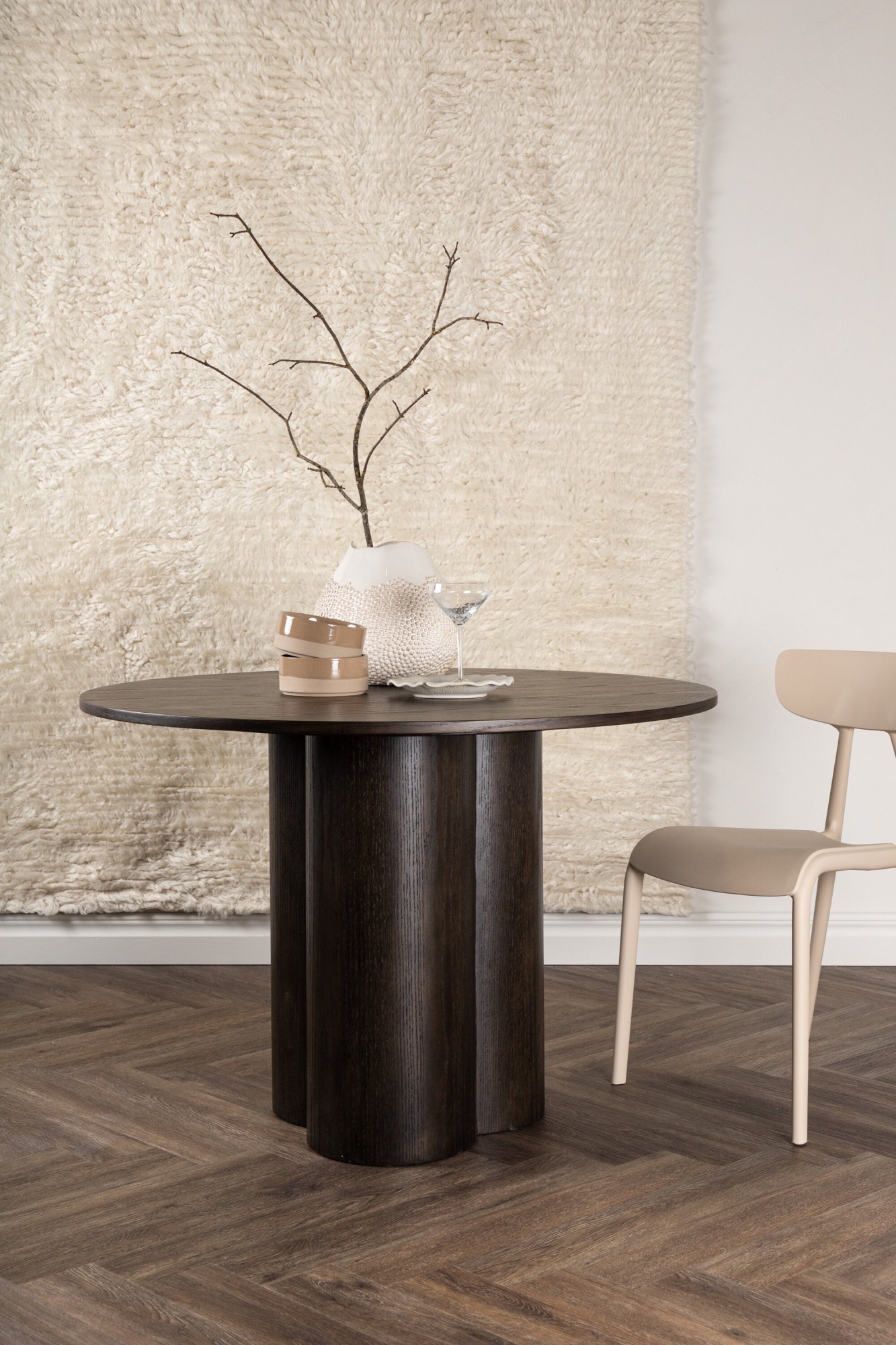 Venture Home Esstisch "Olivia, runder Esstisch, Ø 110 cm" Esszimmertisch, MDF, rund, skandinavisch, geschmackvoll