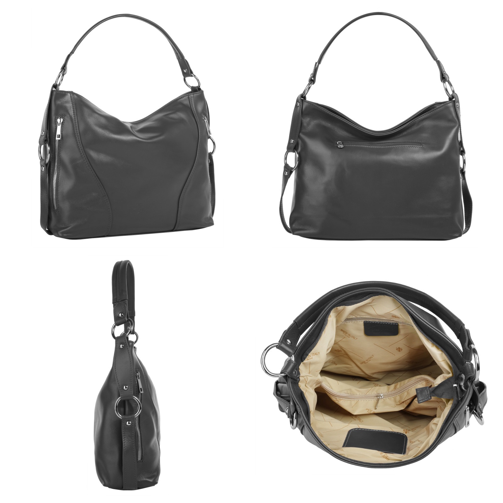 Samantha Look Henkeltasche echt Leder, Made in Italy günstig online kaufen