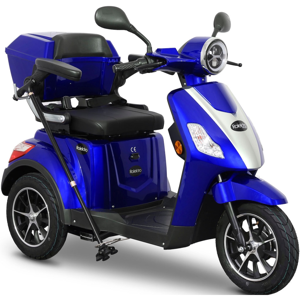 Rolektro Elektromobil »E-Trike 25 V.2, Blei-Gel-Akku«, 1000 W, 25 km/h, (mit Topcase)