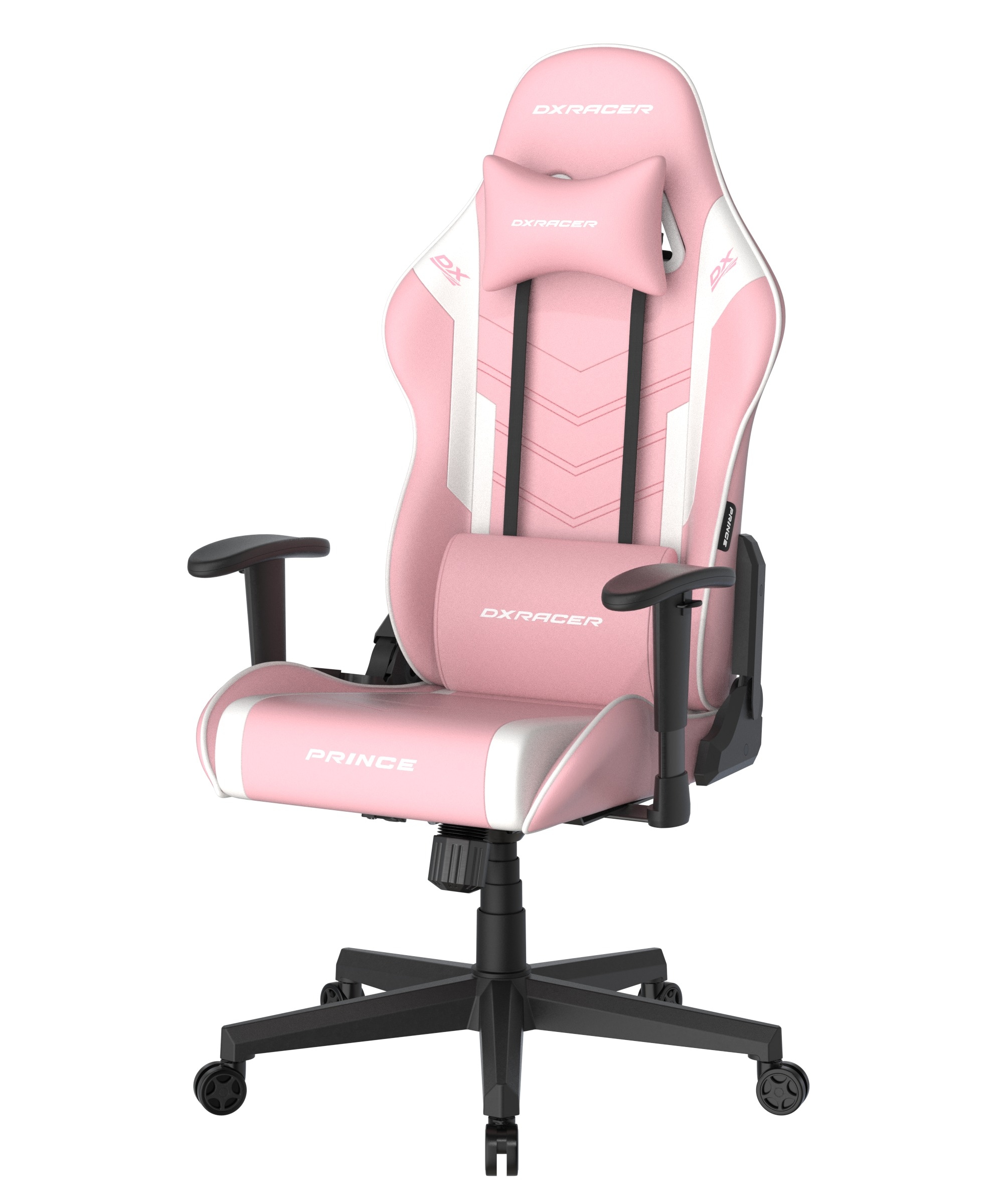 DXRacer Gaming-Stuhl »Prince Gaming Chair Regular L, PVC, pink weiß«