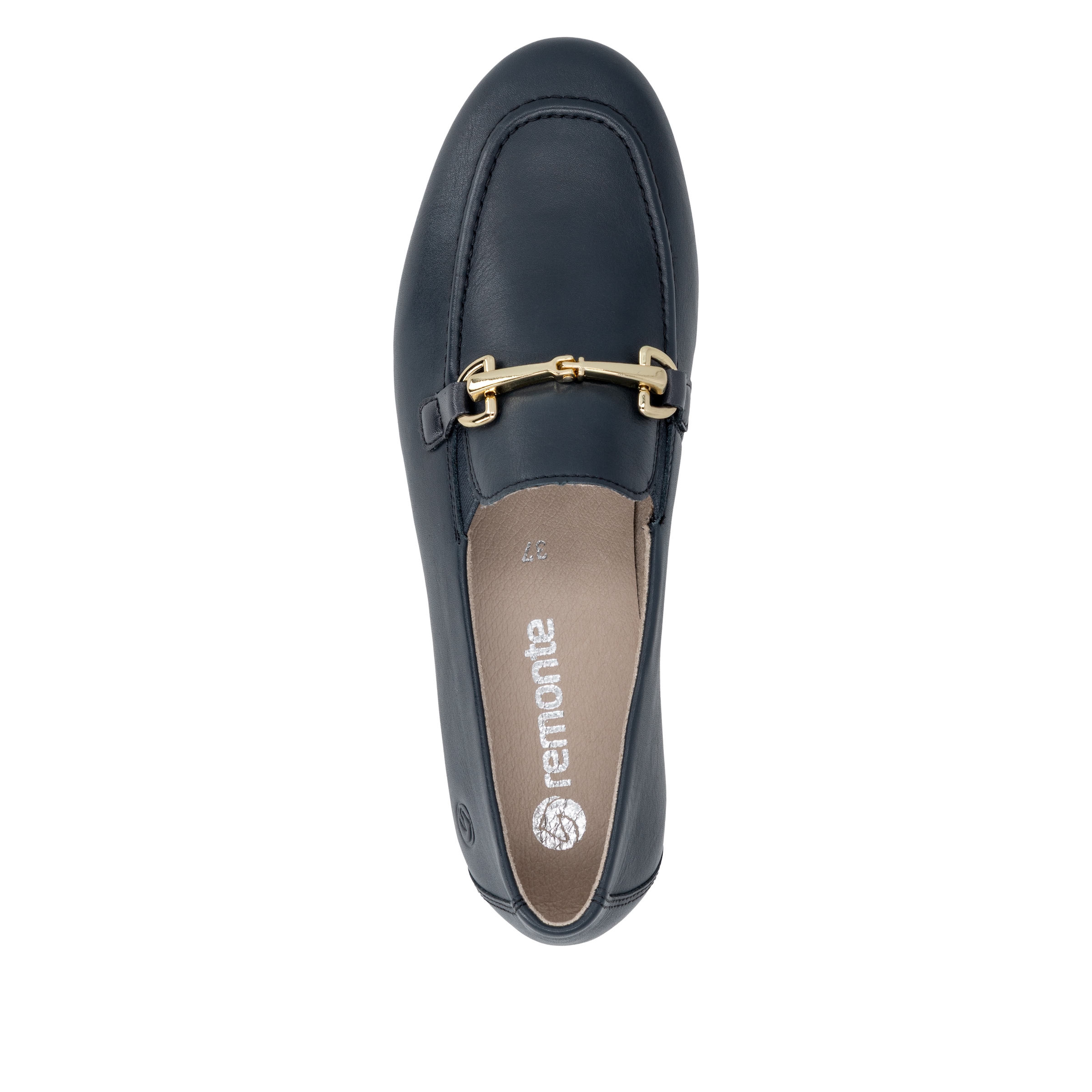 Remonte Loafer  Slipper, Schlupfschuh, Spangenschuh mit kleinen Stretcheinsätzen