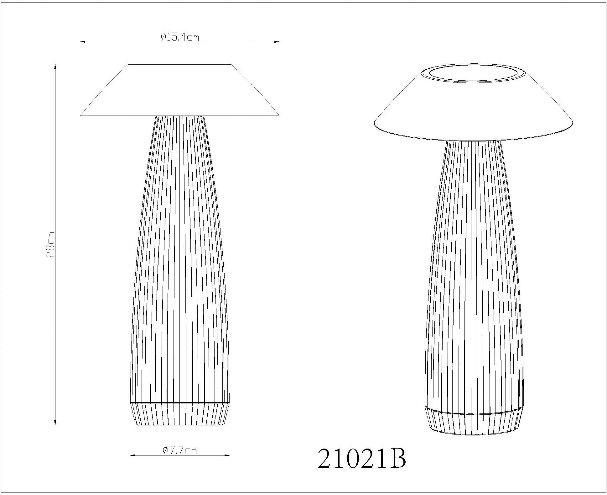 GLOBO LIGHTING Tischleuchte »ILLUMI« LED-Modul 1 Stk. Warmweiß Tischlampe Nachttischlampe Deko-Tischleuchte Schlafzimmer