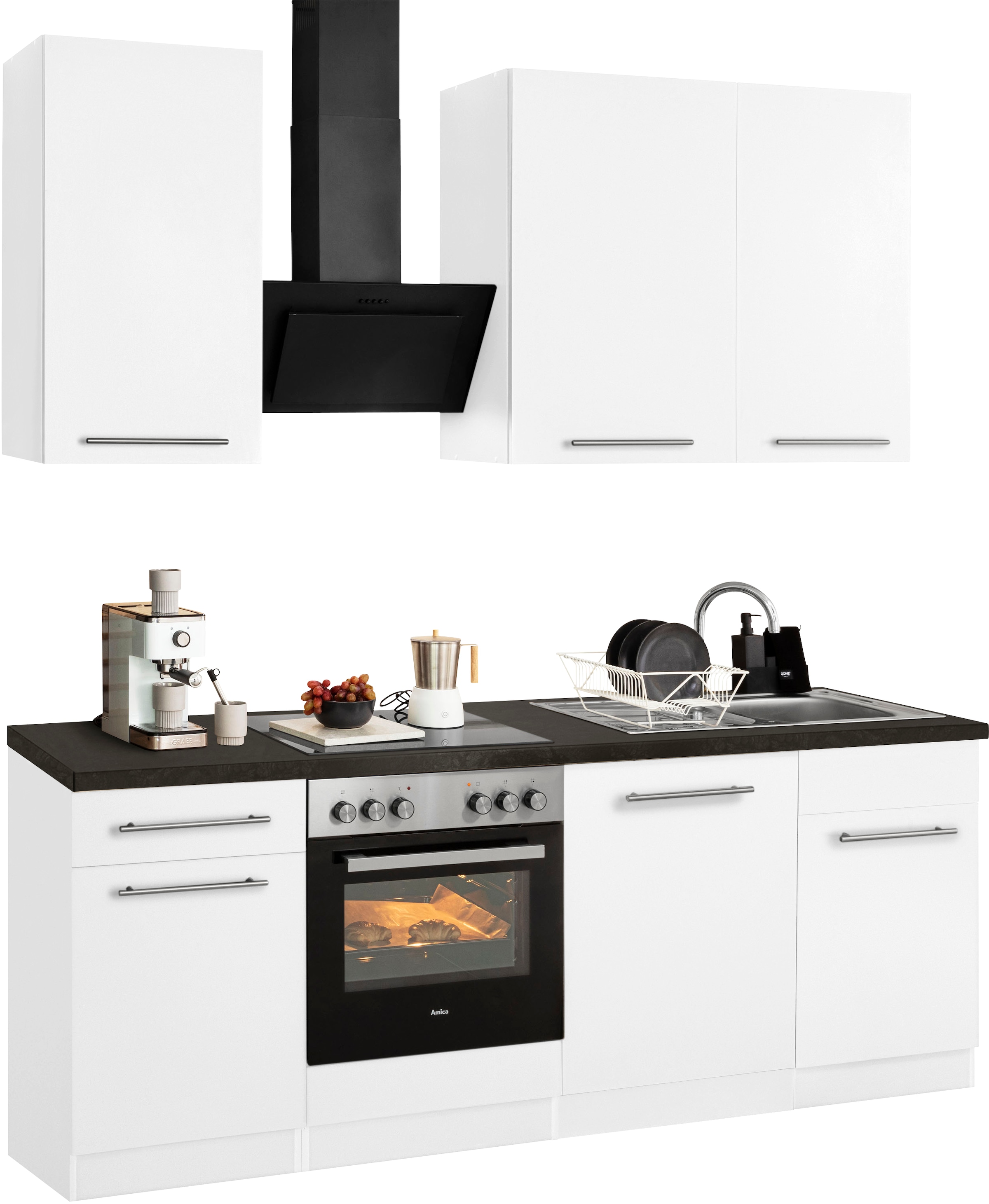 wiho Küchen mit E-Geräten, Breite | bestellen Küchenzeile »Unna«, cm BAUR 220