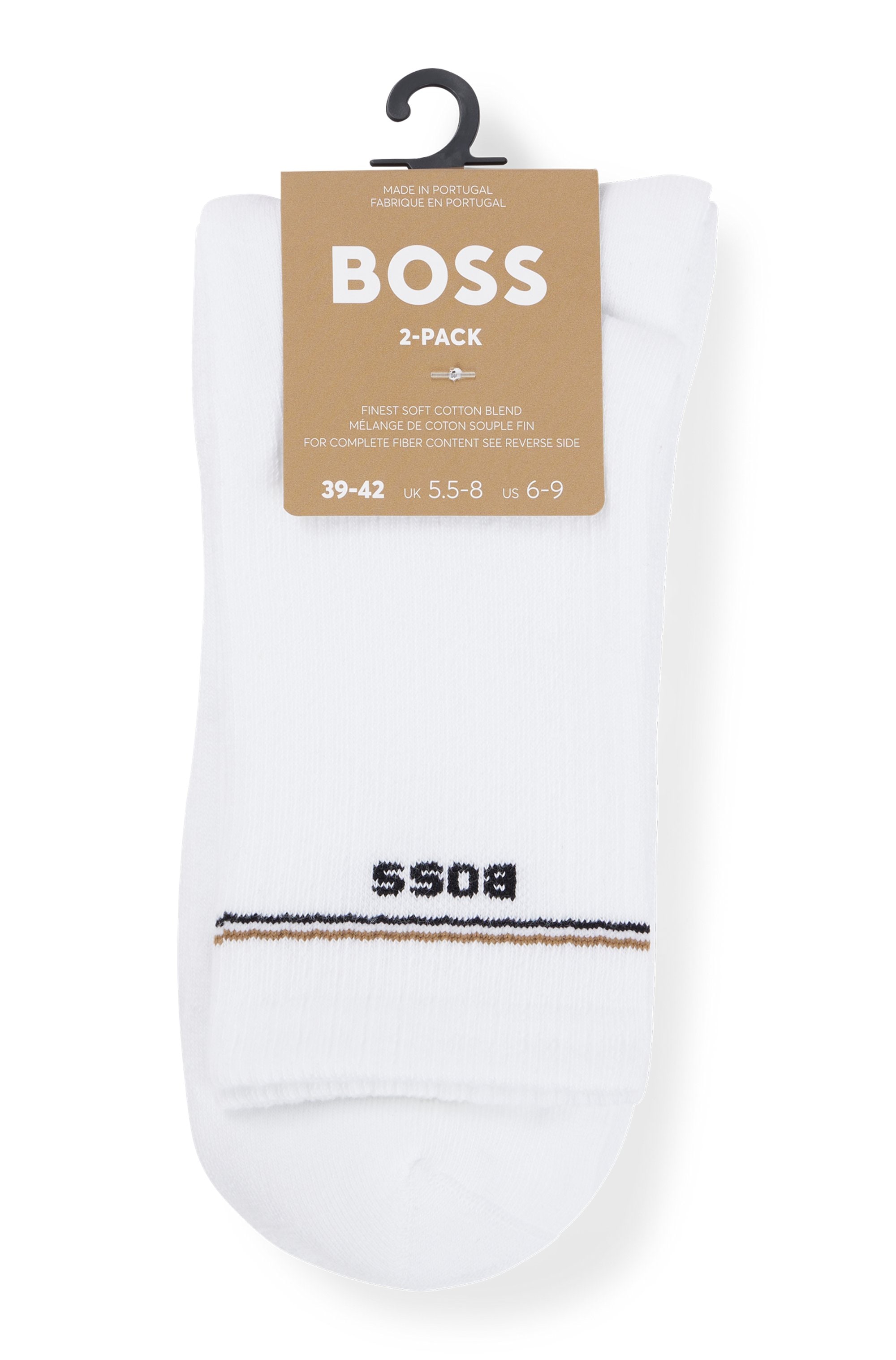 BOSS Socken »2P QS Iconic CC W«, (Packung, 2 Paar, 2er), mit BOSS-Logoschriftzug