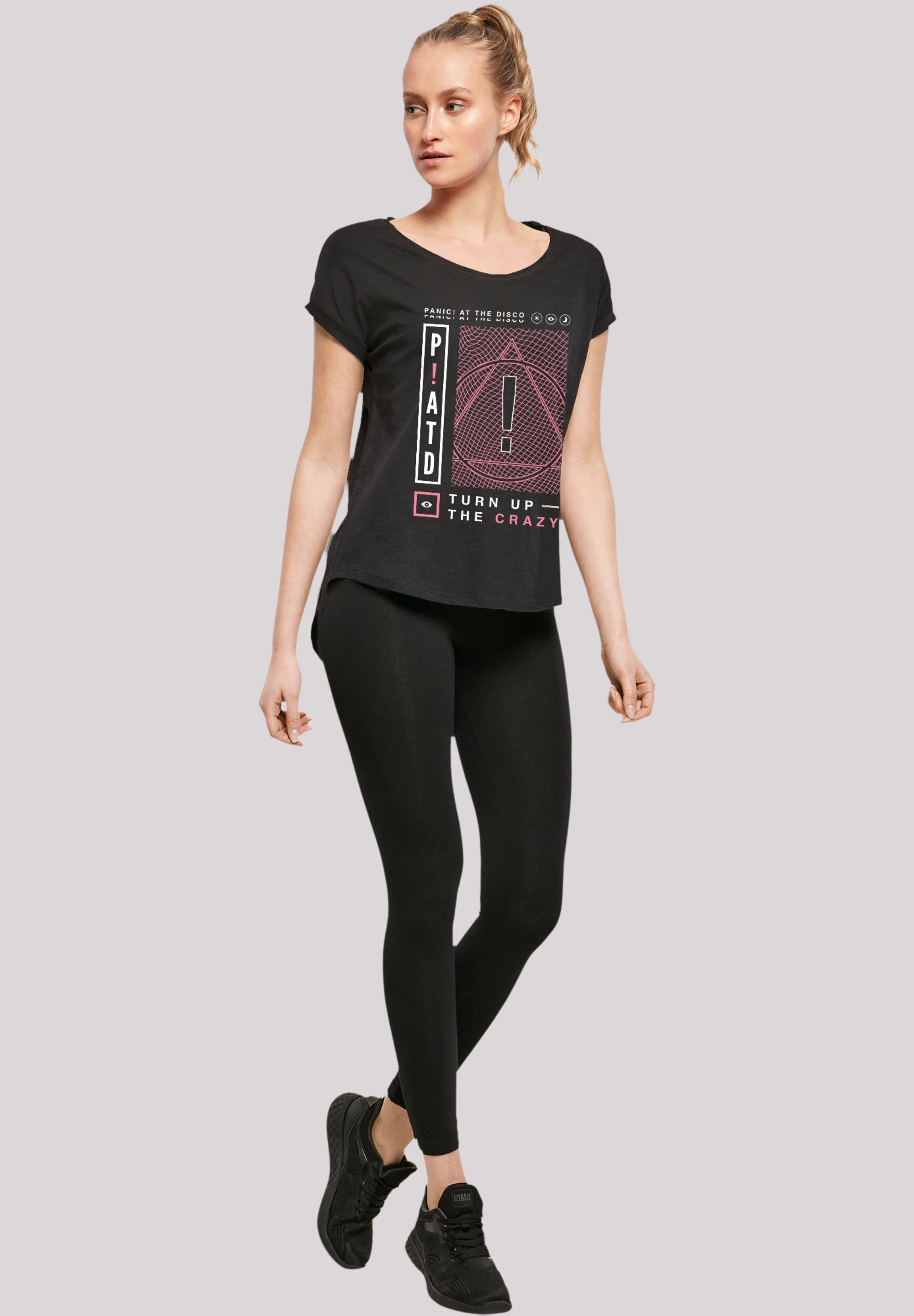 F4NT4STIC T-Shirt »Panic At The Disco Turn Up The Crazy«, Premium Qualität