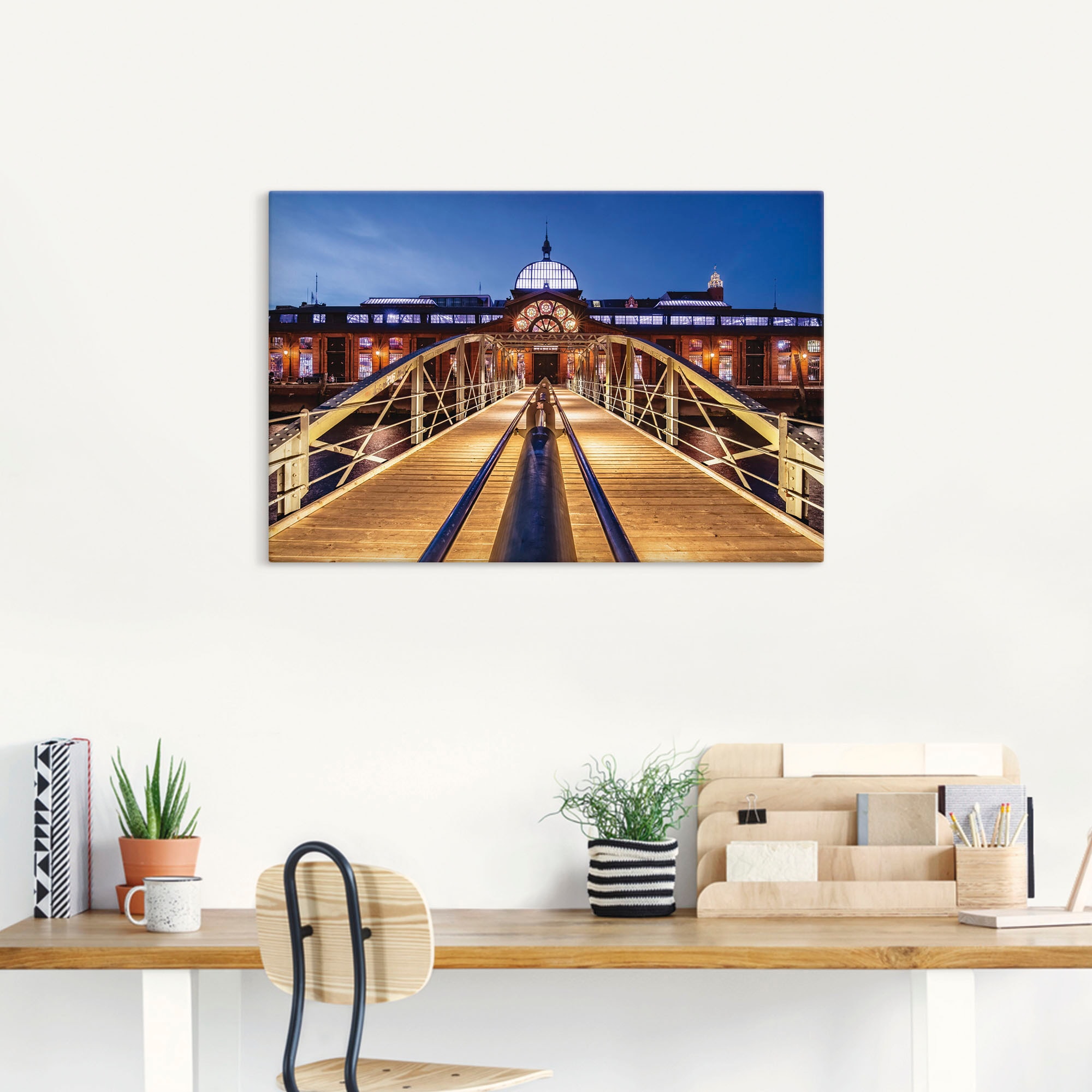 Artland Wandbild "Fischmarkt Hamburg", Hamburg, (1 St.), als Alubild, Outdo günstig online kaufen