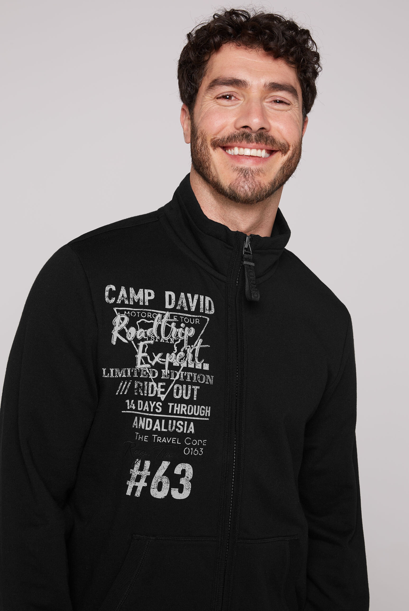 CAMP DAVID Sweatjacke, mit weicher Innenseite