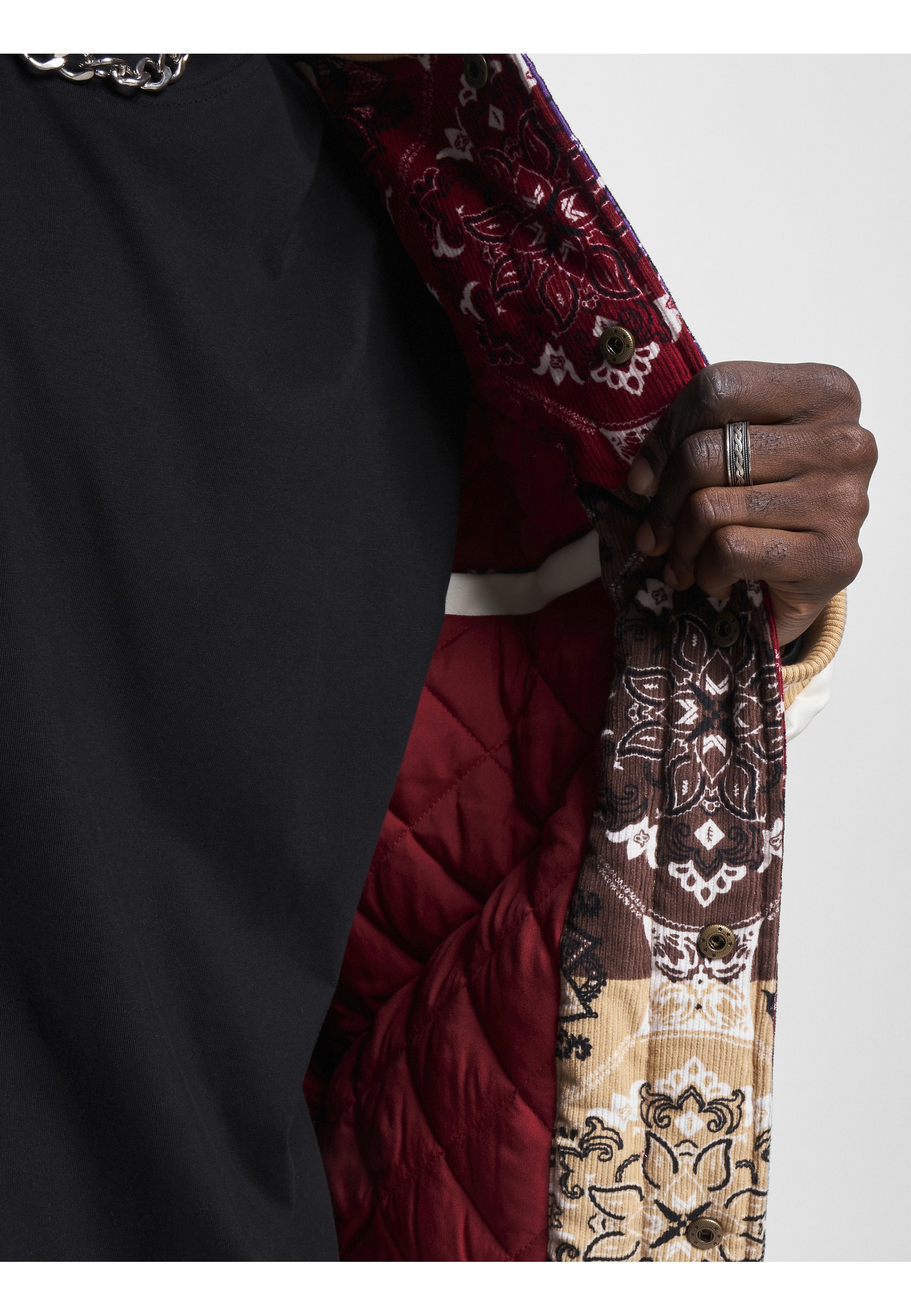 Karl Kani Collegejacke »Karl Kani Herren KM233-046-1 KK OG Block Paisley College Jacket« 1 Stk. tlg. ohne Kapuze