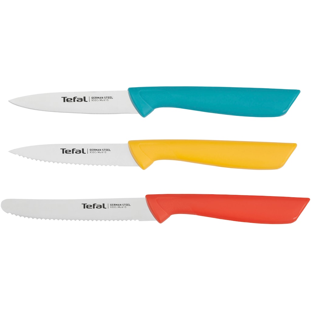 Tefal Messer-Set »K273S3 Colorfood«, (Set, 3 tlg.)