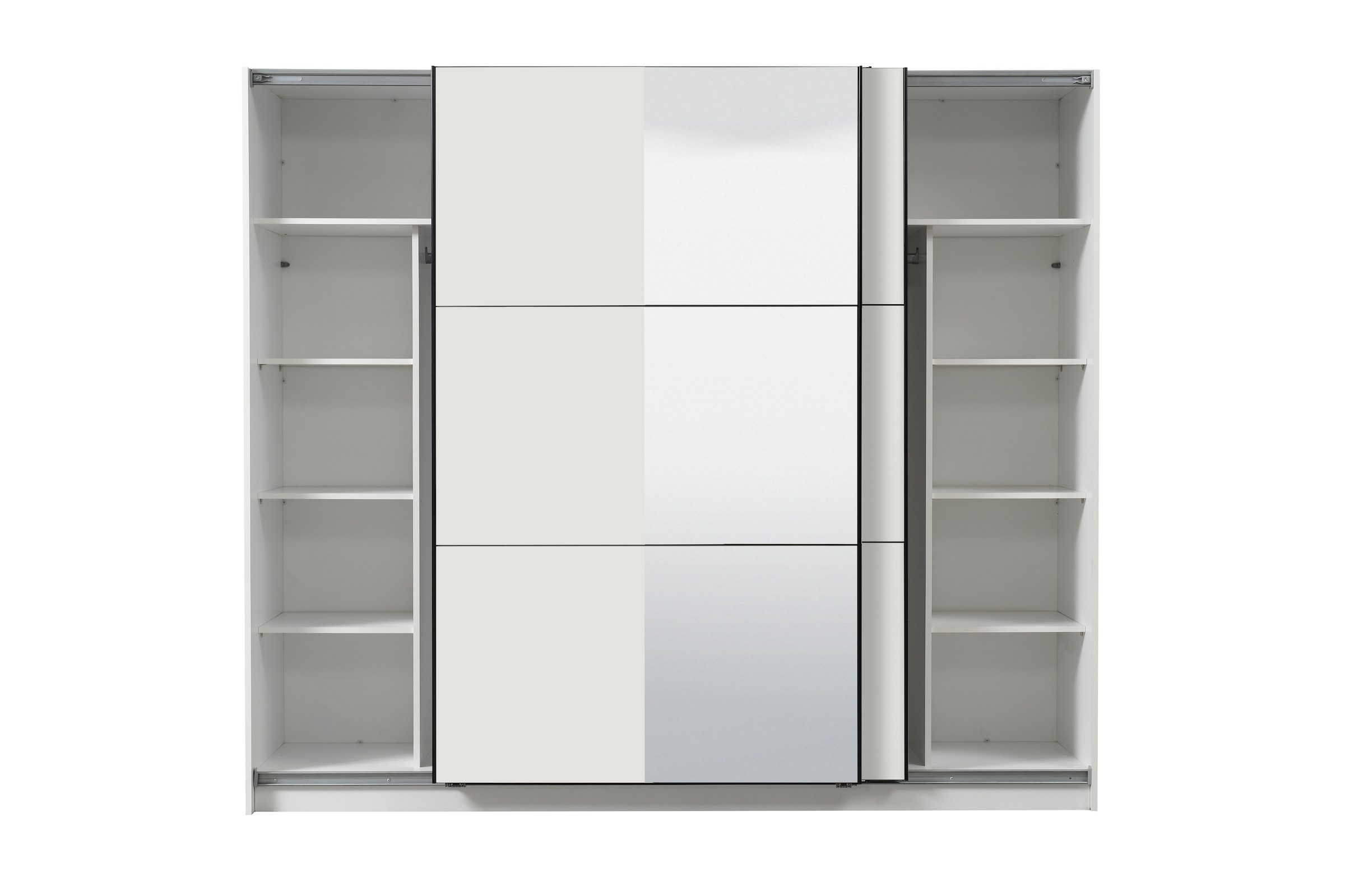 INOSIGN Schwebetürenschrank »Sierra Kleiderschrank mit Spiegel Wäscheschrank Garderobe«, Topseller INKLUSIVE Inneneinteilung, FSC-Zertifiziert