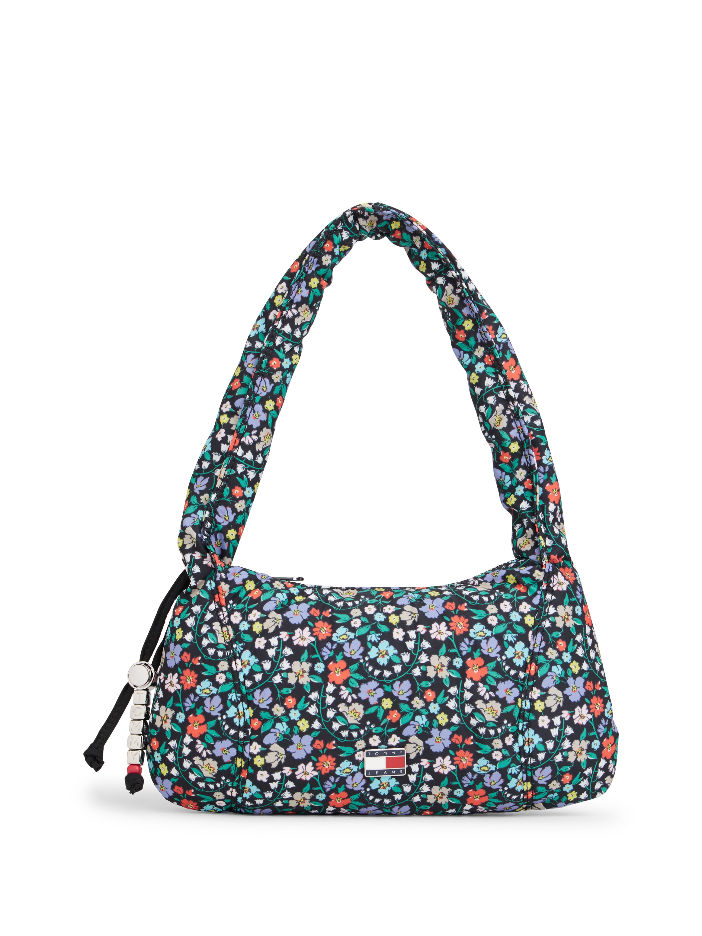 Tommy Jeans "TJW CASUAL FLORAL SHOULDER", Damen Tragetasche, Umhängetasche in trendiger, bunter Blumenoptik