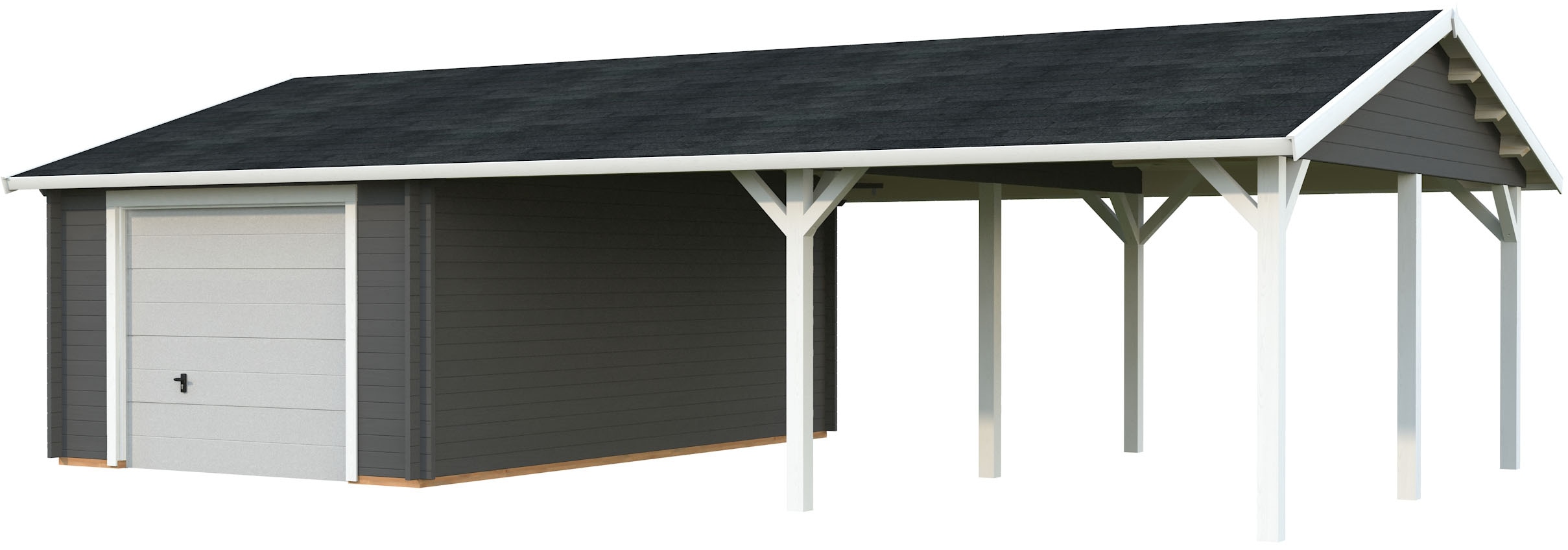 Palmako Garage "Roger, mit Sektionaltor" BxTxH: 1006x619x316 cm