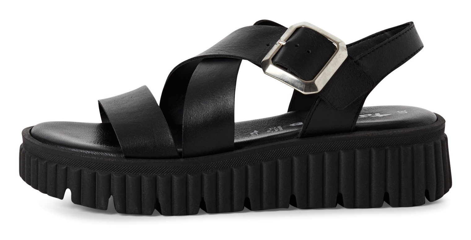 Tamaris Sandalette, Plateau, Riemchensandale, Sommerschuh mit Touch It-Ausstattung