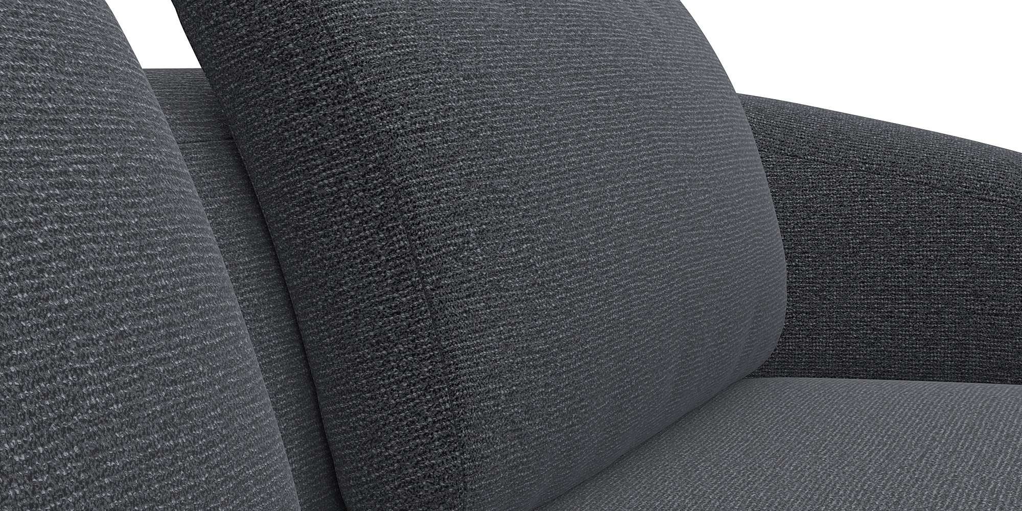 FLEXLUX Wohnlandschaft »Torino, rund, L-Form, Sofa-Ecke mit Recamiere, Longchair-Sofa«, Modernes, organisches Sofa-Design, Kaltschaum, Wellenunterfederung