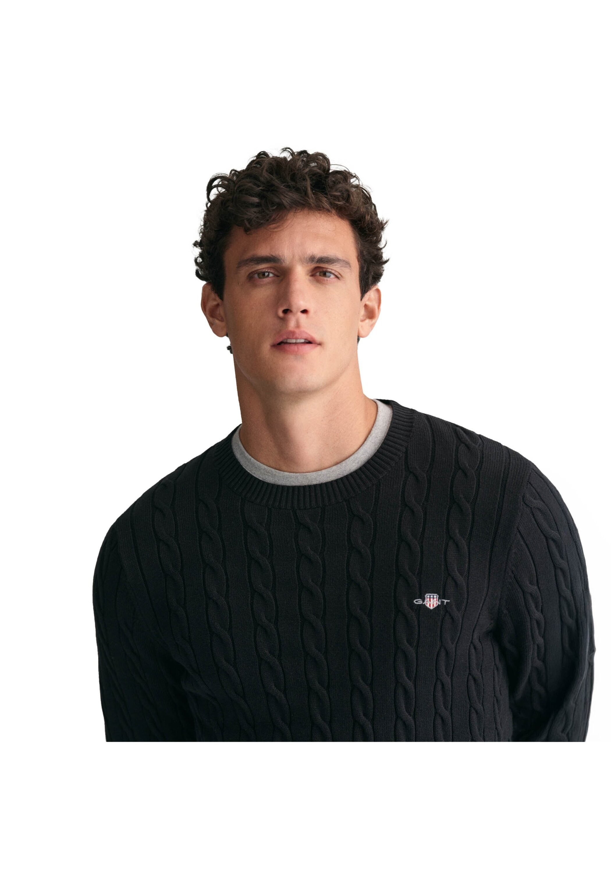 Gant Sweater »Strickpullover COTTON CABLE C-NECK«

