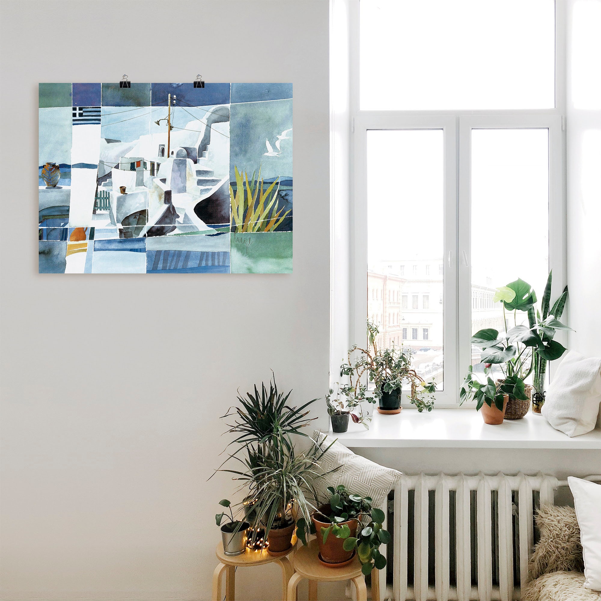 Artland Wandbild »Griechenland«, Europa, (1 St.), als Leinwandbild, Wandaufkleber oder Poster in versch. Größen