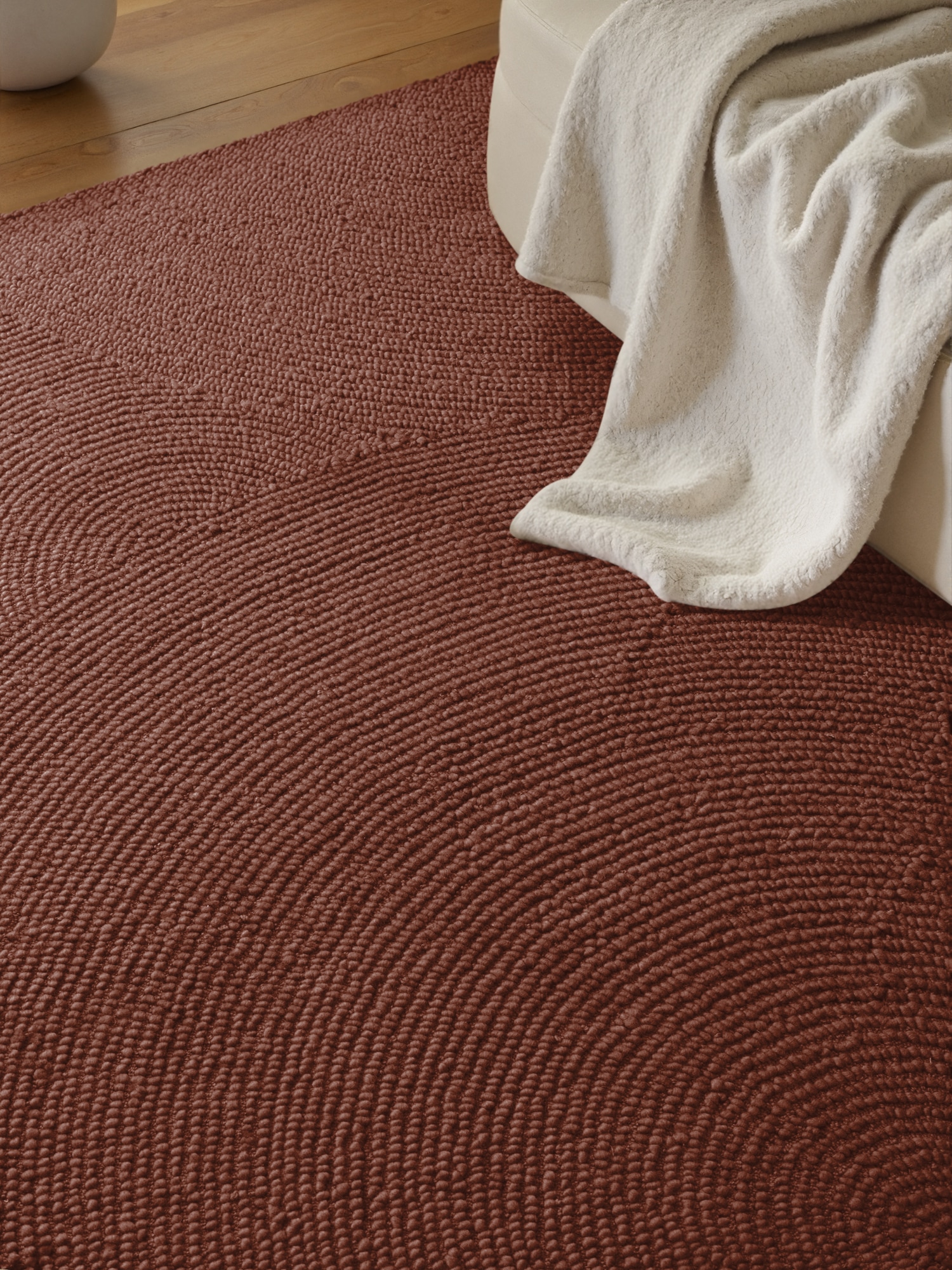 HANSE Home Wollteppich »Calmio , auch als Läufer und in rund« rechteckig 18 mm Höhe Handgetuftet, Wolle, Natur, Wohnzimmer, Schlafzimmer, Skandi, Hygge