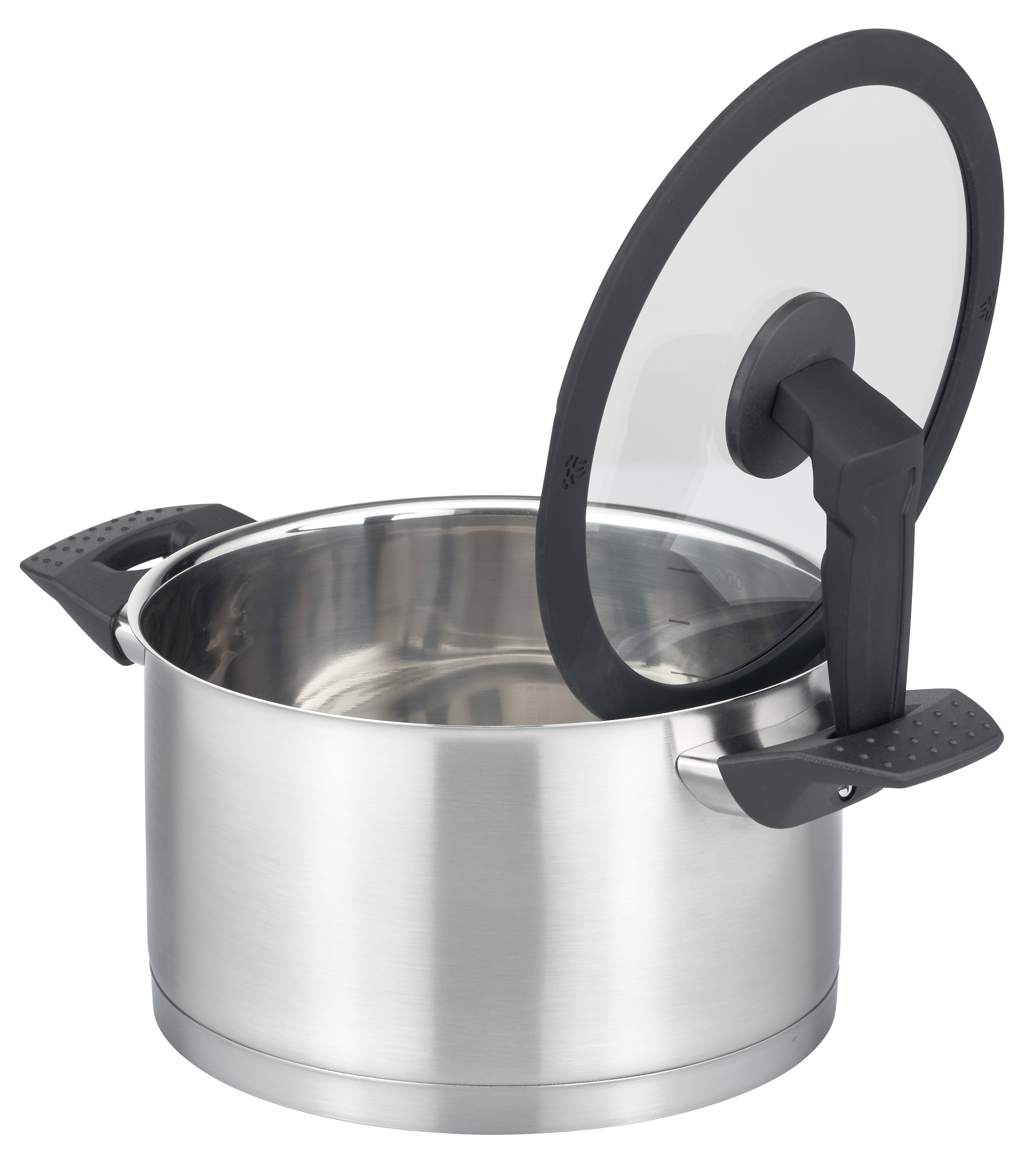 GSW Topf-Set »APART« Set, je 1 Fleischtopf 16/20/24 cm, 1 Stieltopf 16 cm, 9 Stk. tlg. Edelstahl 18/8