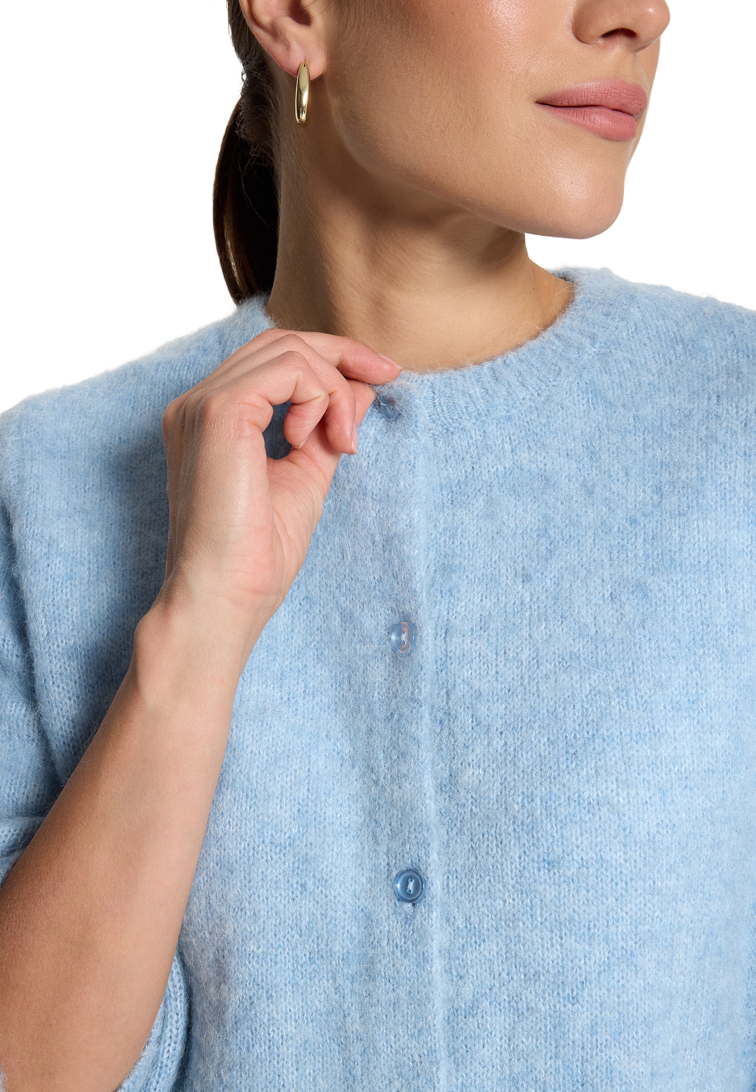 Zero Strickjacke »Damen mit Knöpfen« 1 Knopfleiste