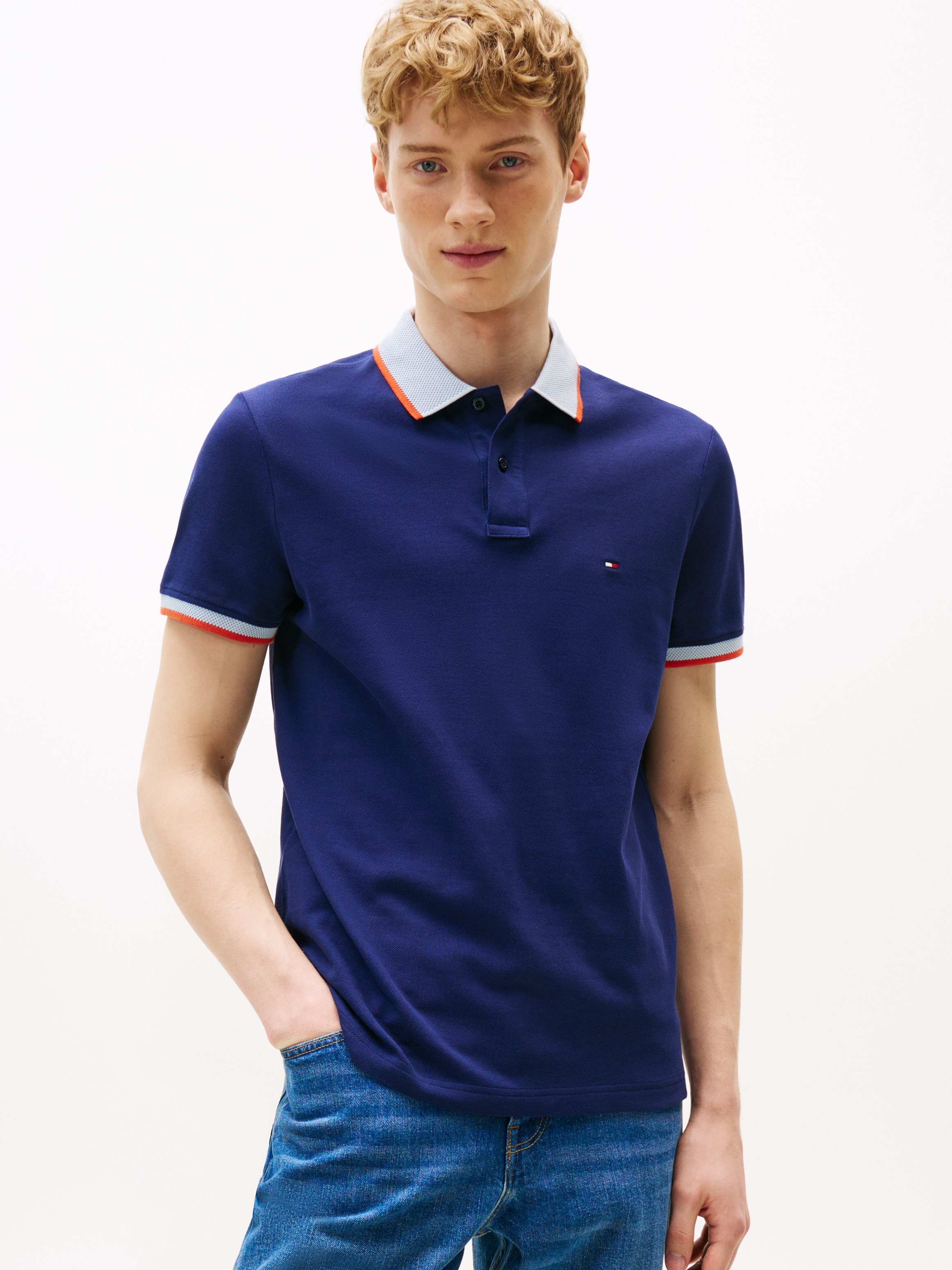 Tommy Hilfiger Poloshirt "CONTRAST COLLAR CUFF REG POLO" günstig online kaufen
