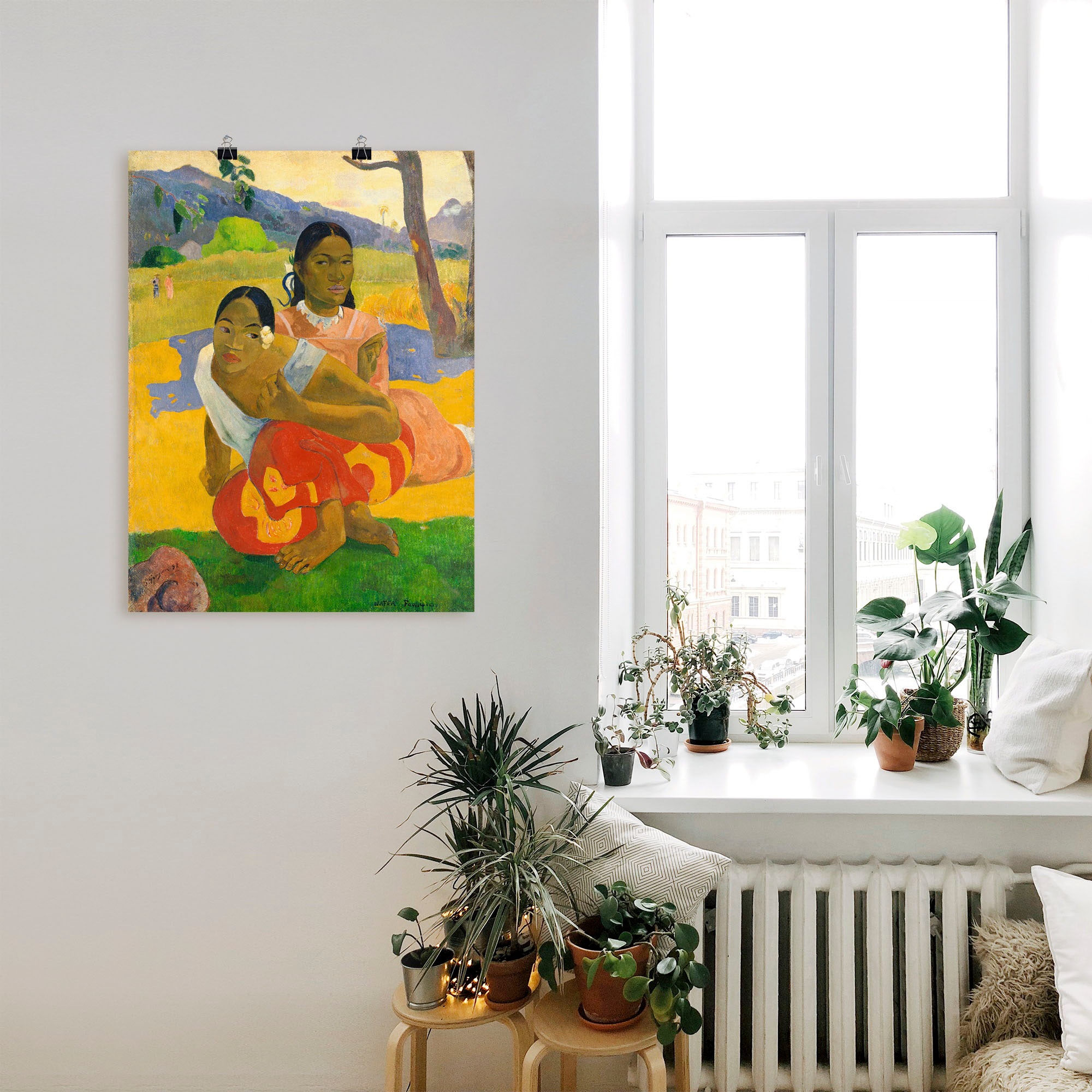 Artland Leinwandbild »Nafea Faaipoipo Wann wirst du heiraten?«, Frau, (1 St.), auf Keilrahmen gespannt