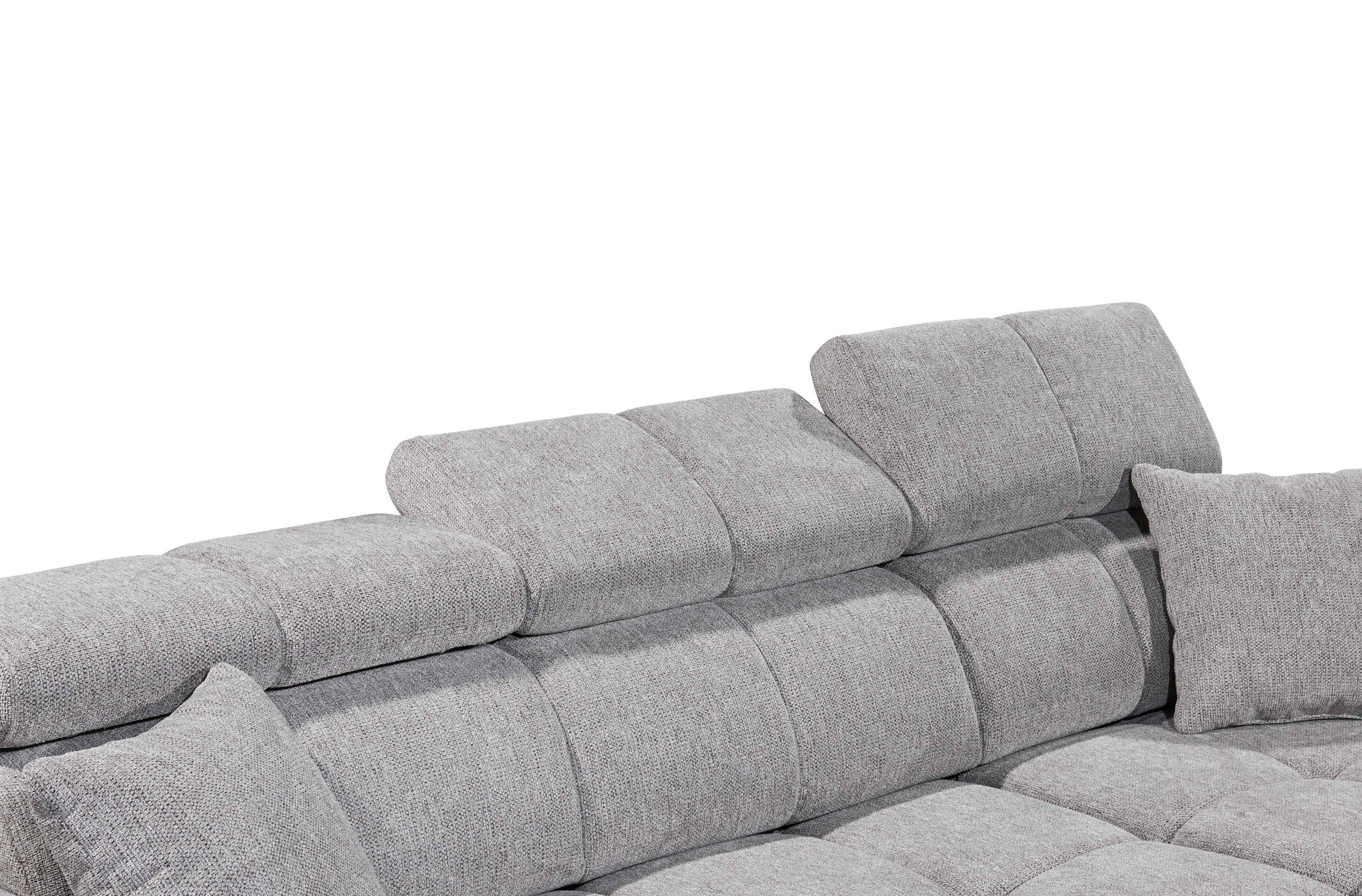 ED EXCITING DESIGN Ecksofa »Sydney L-Form«, mit Bettfunktion, Bettkasten, Kopfteilverstellung & 2 Zierkissen