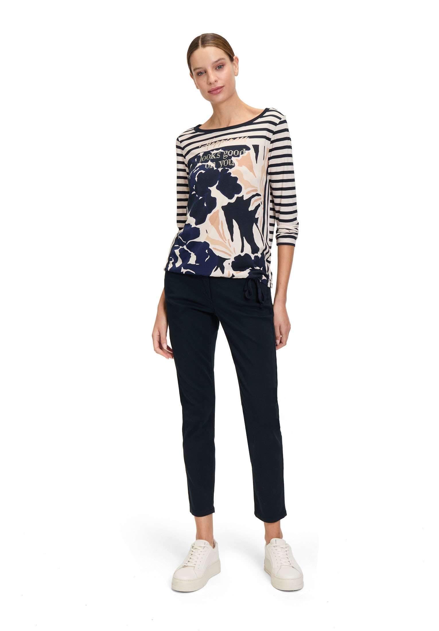Betty Barclay Kurzarmshirt »Betty Barclay Damen Casual-Shirt mit Tunnelzug«, (1 tlg.), Glitzersteine