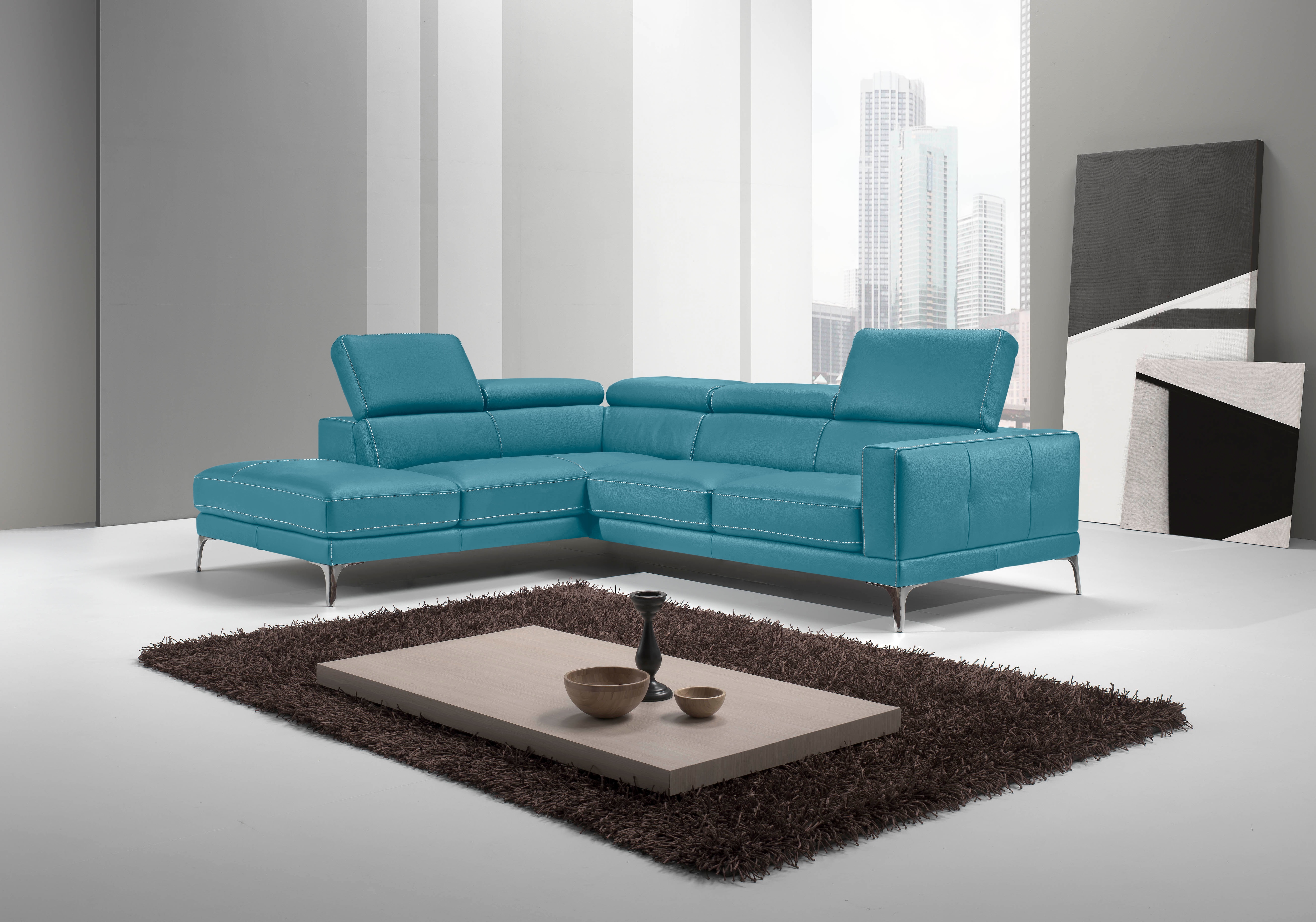 Egoitaliano Ecksofa "Claudie, Designsofa mit extrakomfortablem Sitzkomfort, L-Form" Inkl. Kopfteilverstellung, L-Form