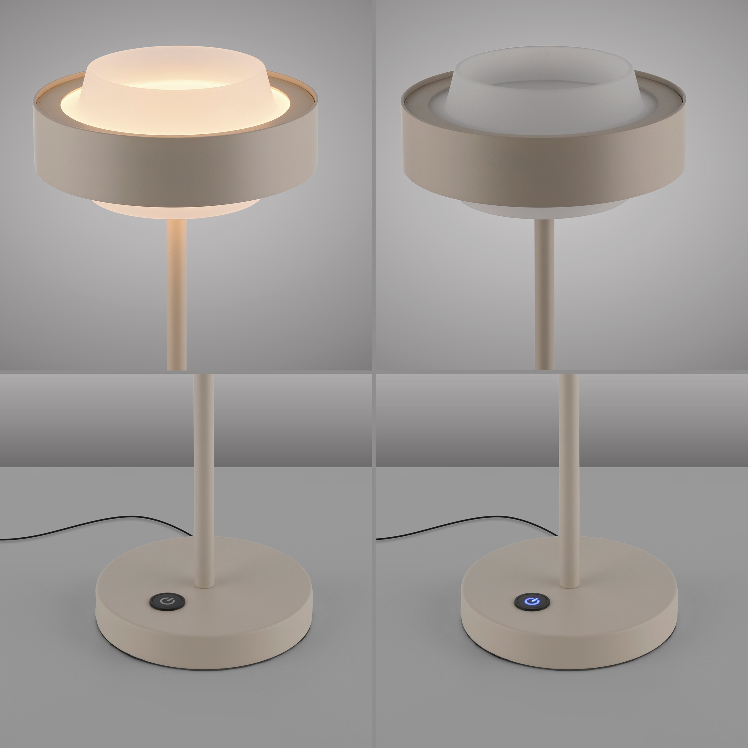 SCHÖNER WOHNEN-Kollektion LED Tischleuchte »ELMO« LED-Board 1 Stk. Warmweiß SCHÖNER WOHNEN Kollektion, Touchdimmer, Memoryfunktion