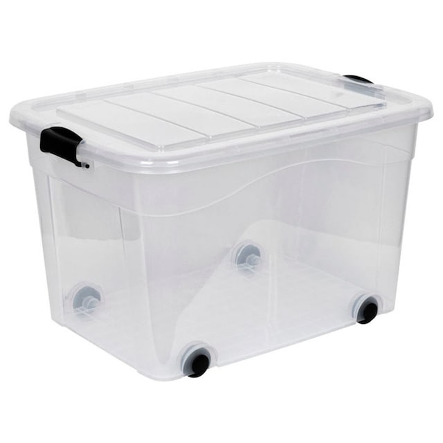 Kreher Aufbewahrungsbox »Roller-Box«, (Set, 2 St.), mit Rädern und  verschließbarem Deckel bestellen | BAUR