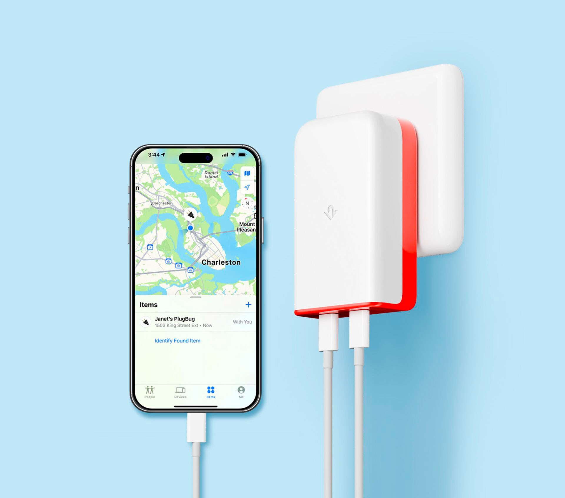 Twelve South USB-Ladegerät »PlugBug Travel 50W with Find My«