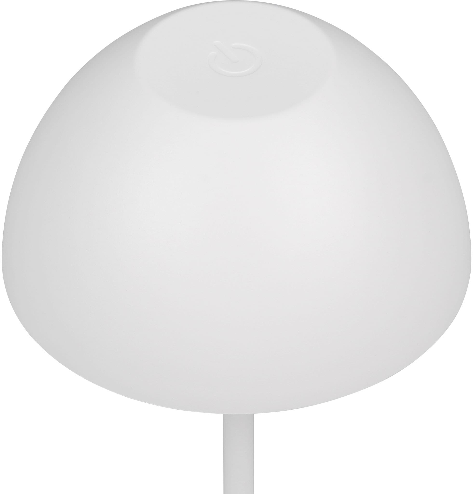 REALITY Leuchten LED Tischleuchte »ORTIZ, Outdoor Akku Tischleuchte in Pilzform, IP44, Touchdimmer USB-C«, 1 flammig, Leuchtmittel LED-Board | LED fest integriert, Memoryfunktion für Dimmstufe, Garten Tischlampe Akku 3h Laufzeit