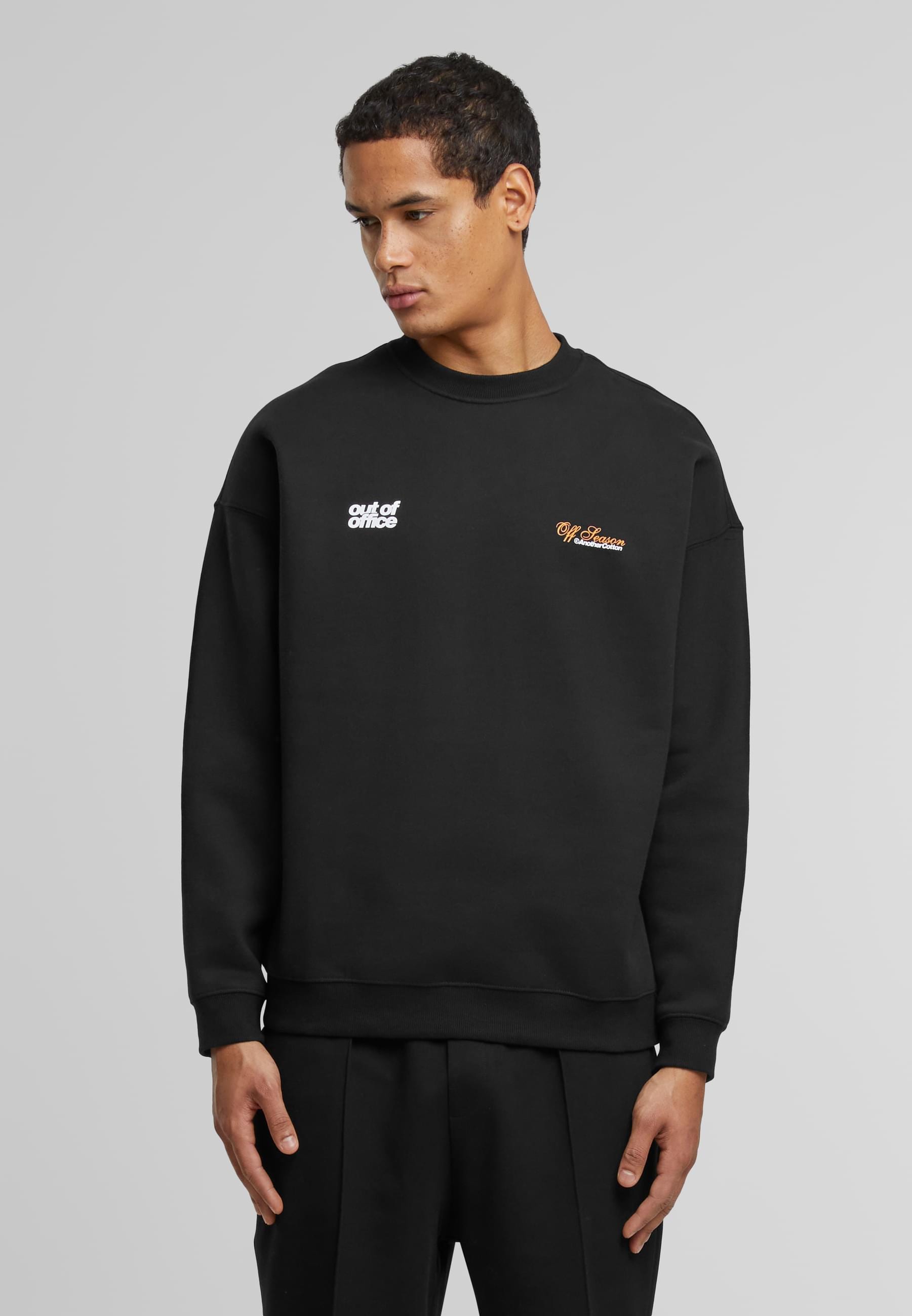 Another Cotton Lab Rundhalspullover »Another Cotton Lab Out Of Office Oversize Sweatshirt«, (1 tlg.)
