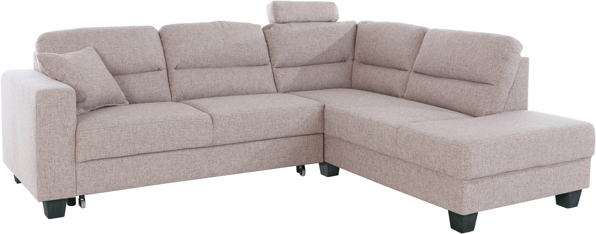 TRENDMANUFAKTUR Ecksofa »Chamber, L-Form«, inklusive einer Kopfstütze, wahlweise mit Schlaffunktion