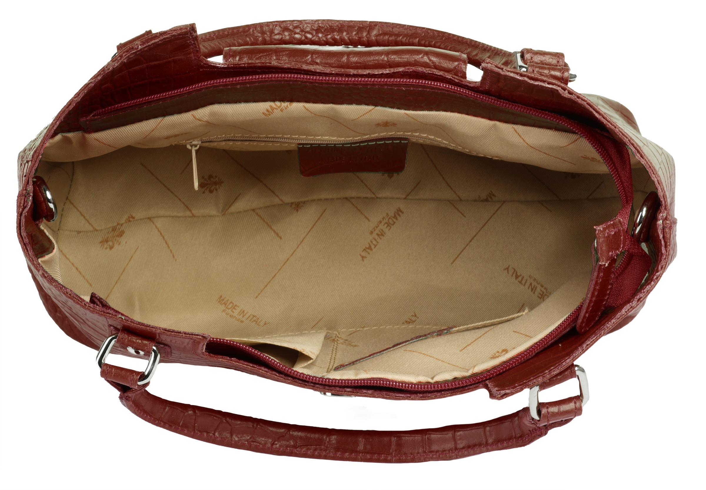 Cluty Henkeltasche echt Leder Made in Italy
