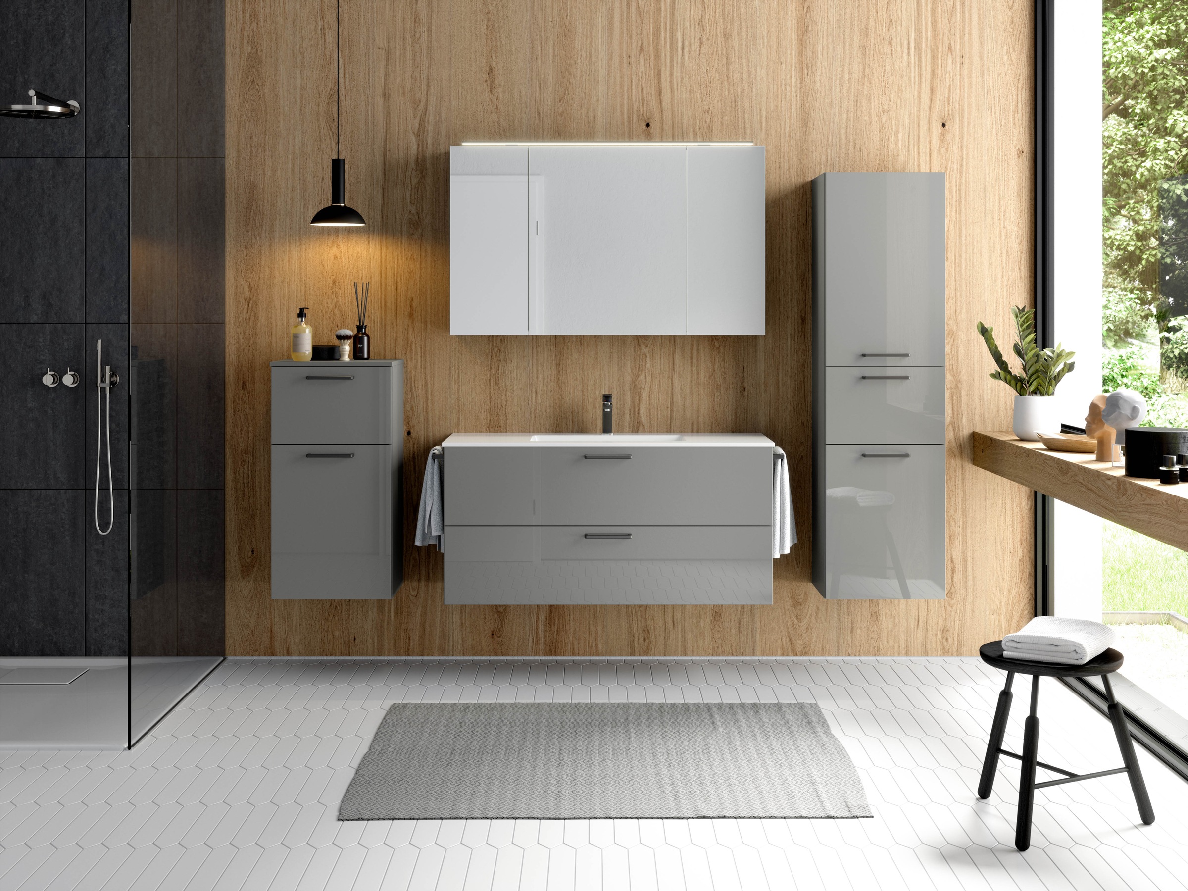 nobilia Waschtisch-Set "Tolvina" vormontiert, mit Soft-Close, 1 Stk. tlg. günstig online kaufen